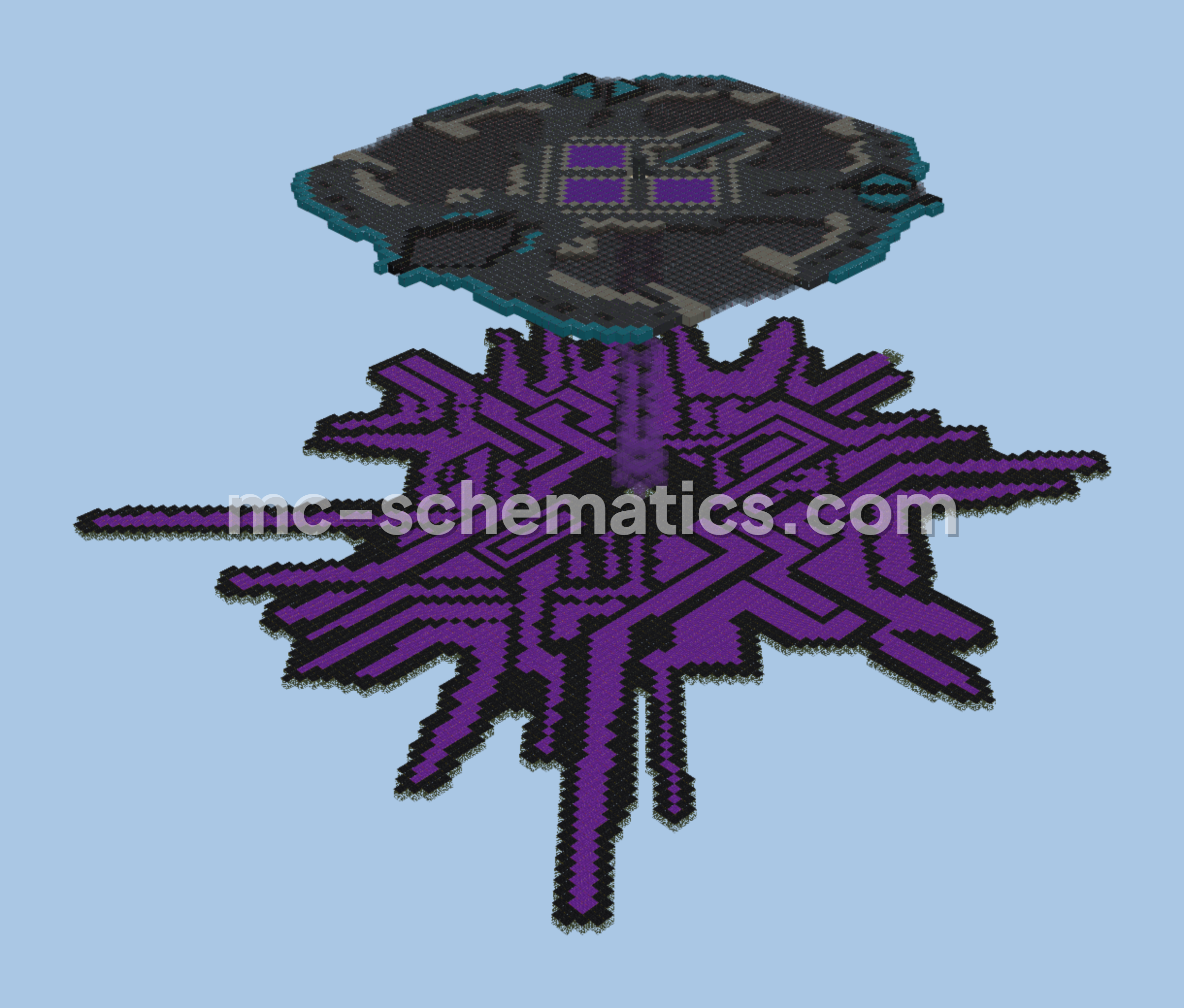 Outer Wilds Enderman Farm Decoration Minecraft schematic
