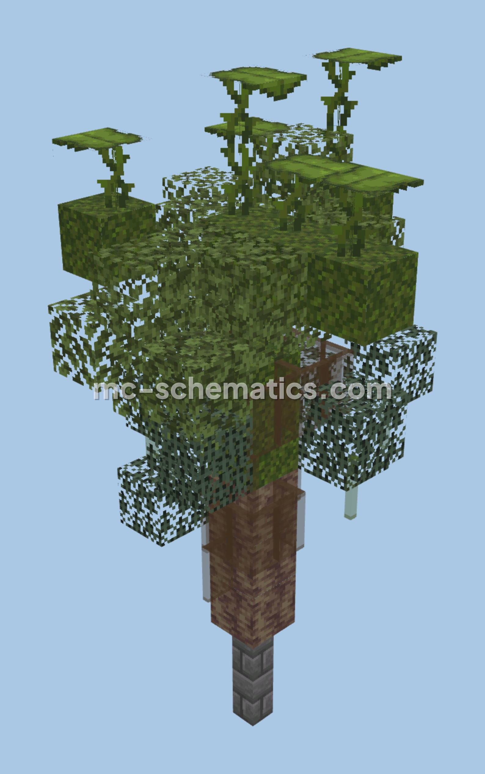 Sazanga Prefecture Tree Assets Palm 2 Minecraft schematic preview