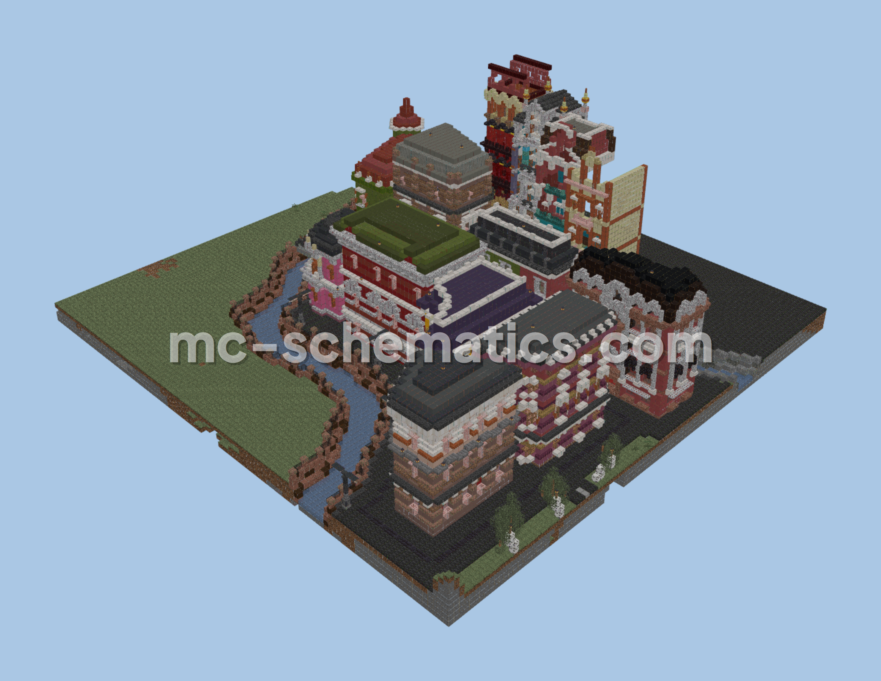 Part of the City Minecraft Build Minecraft schematic preview