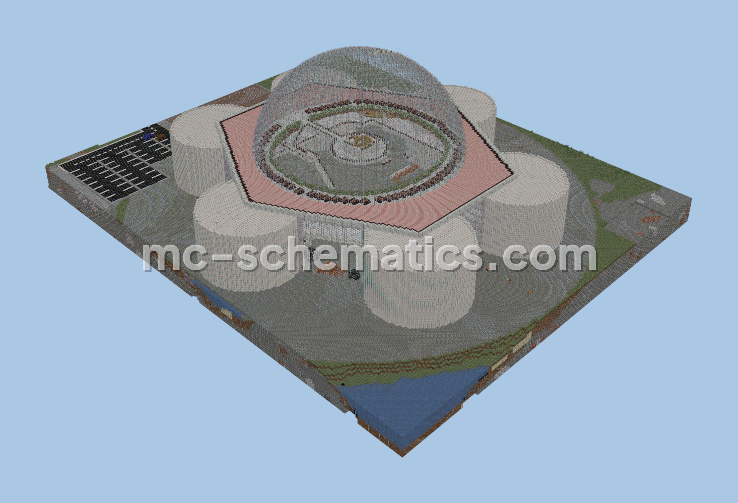 Perlan Geothermal Station Reykjavik Minecraft schematic preview