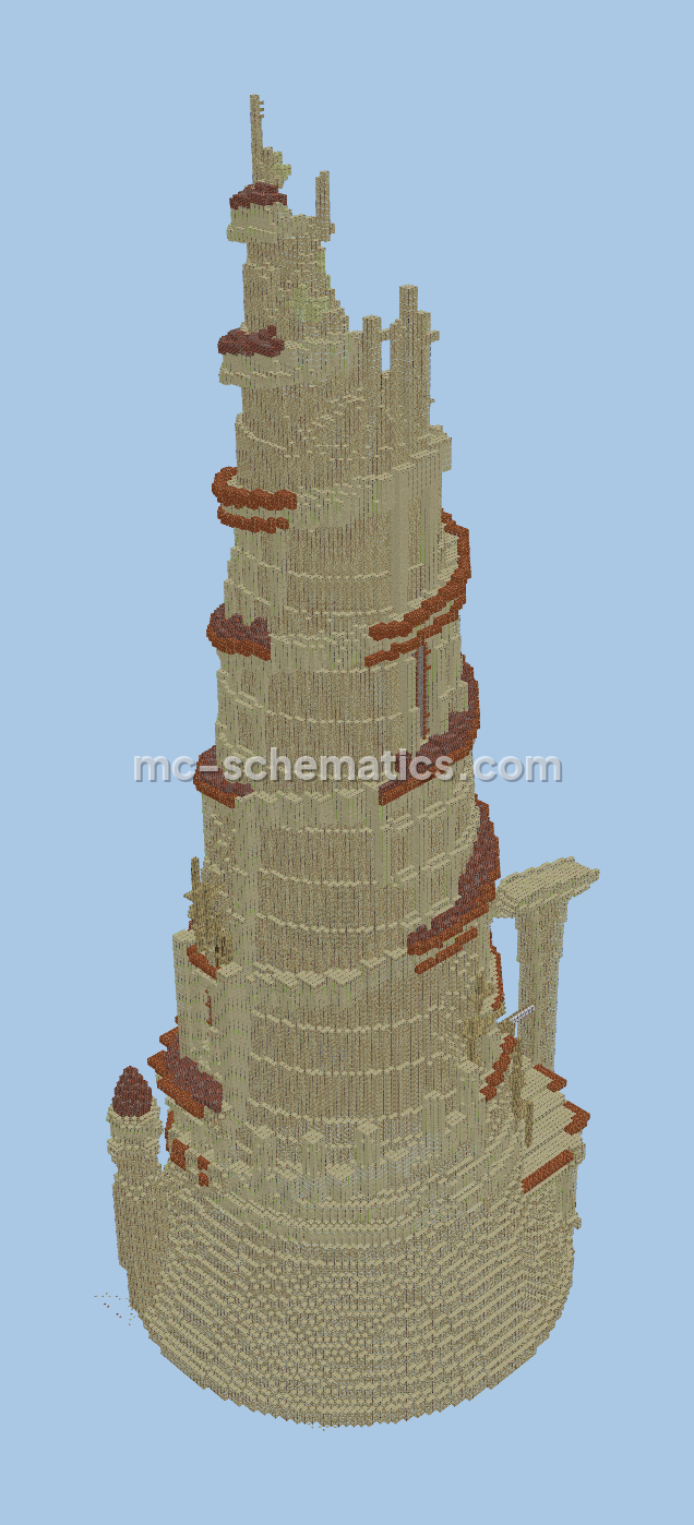 Persian Tower Spawn Proof Minecraft schematic