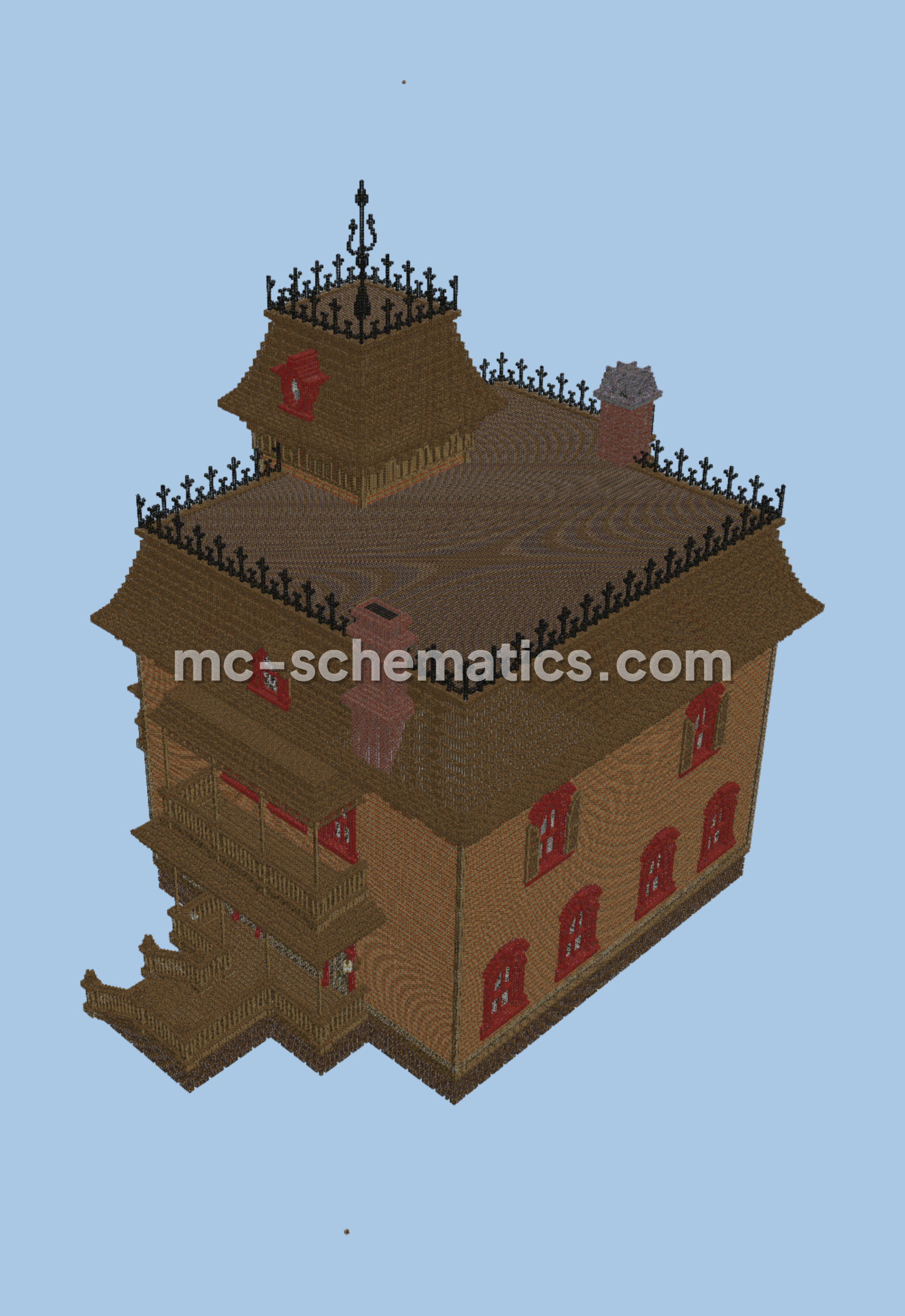 Phantom Manor Disneyland Paris Replica Minecraft schematic preview