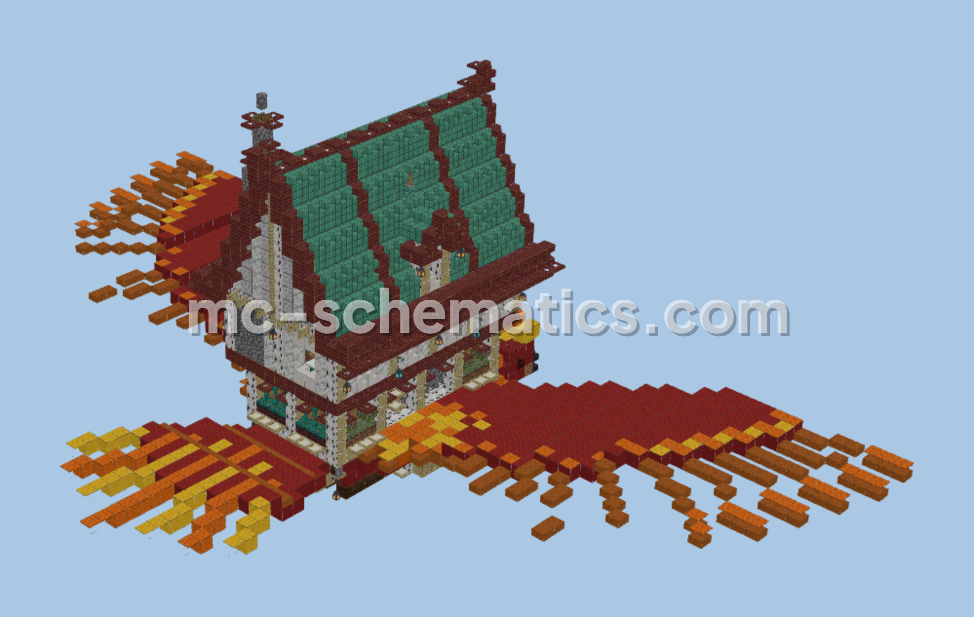 Phoenix Mount House Minecraft schematic preview