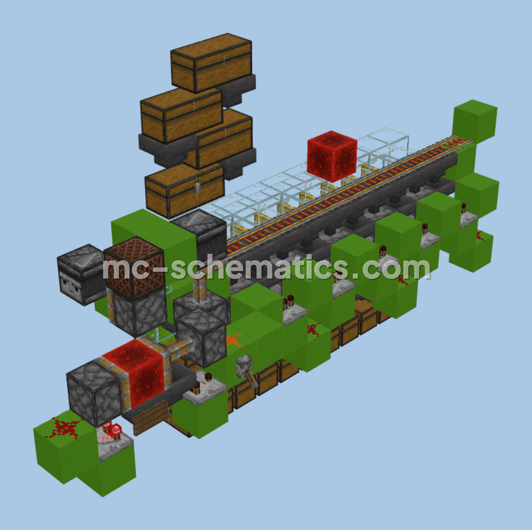 Piglin Barter Farm 30k Per Hour Minecraft schematic preview