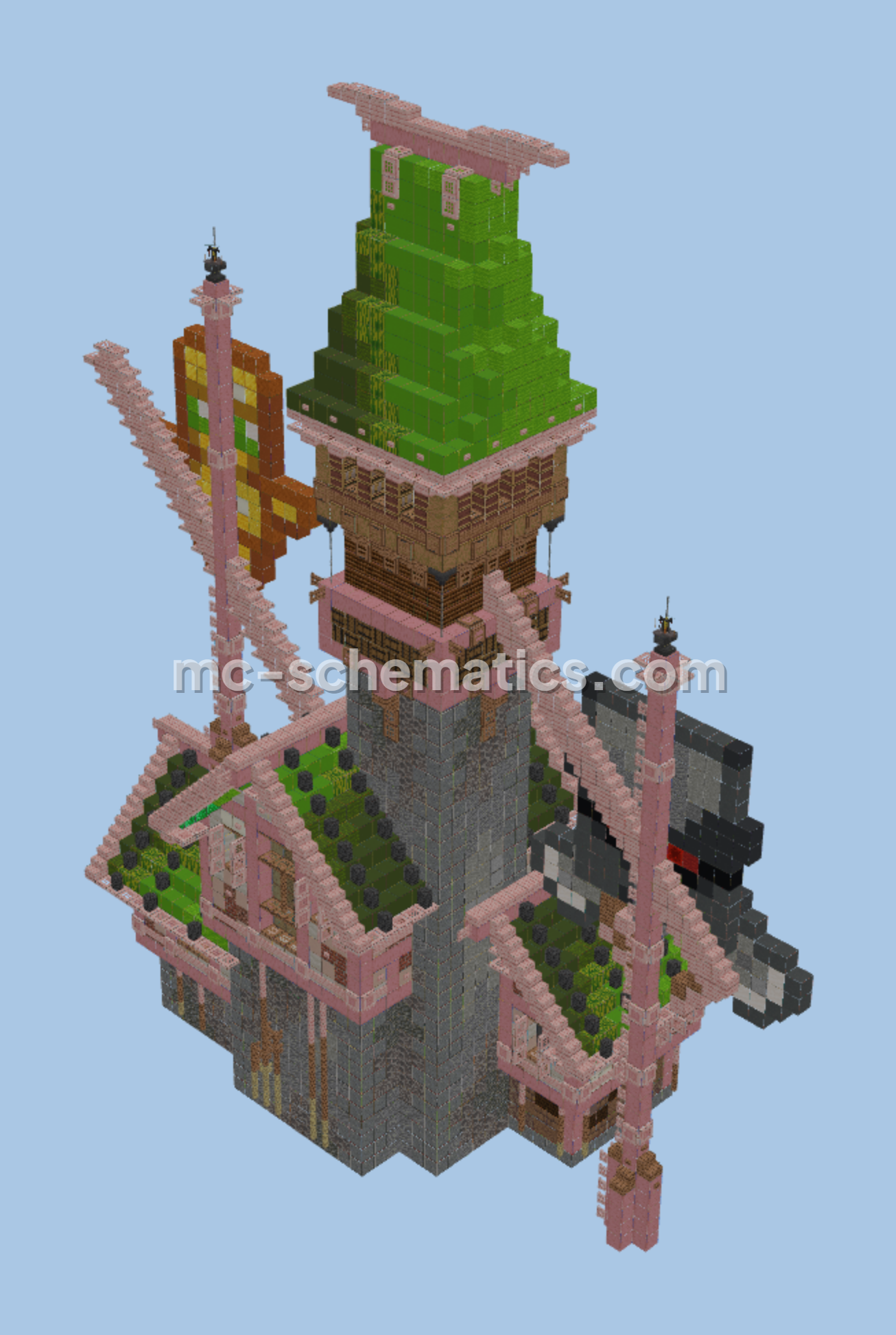 Pillager Outpost Redesign Minecraft schematic preview