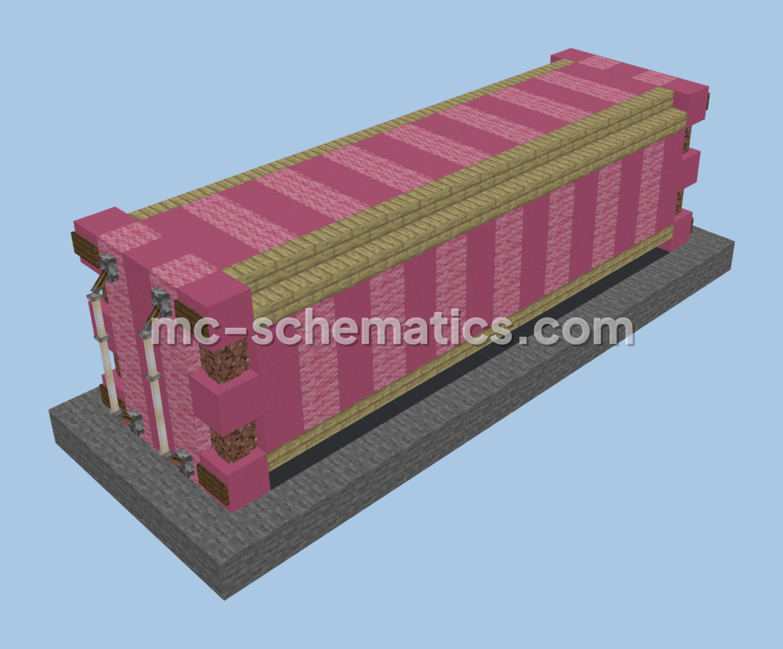 Pink Container Decoration Minecraft schematic preview
