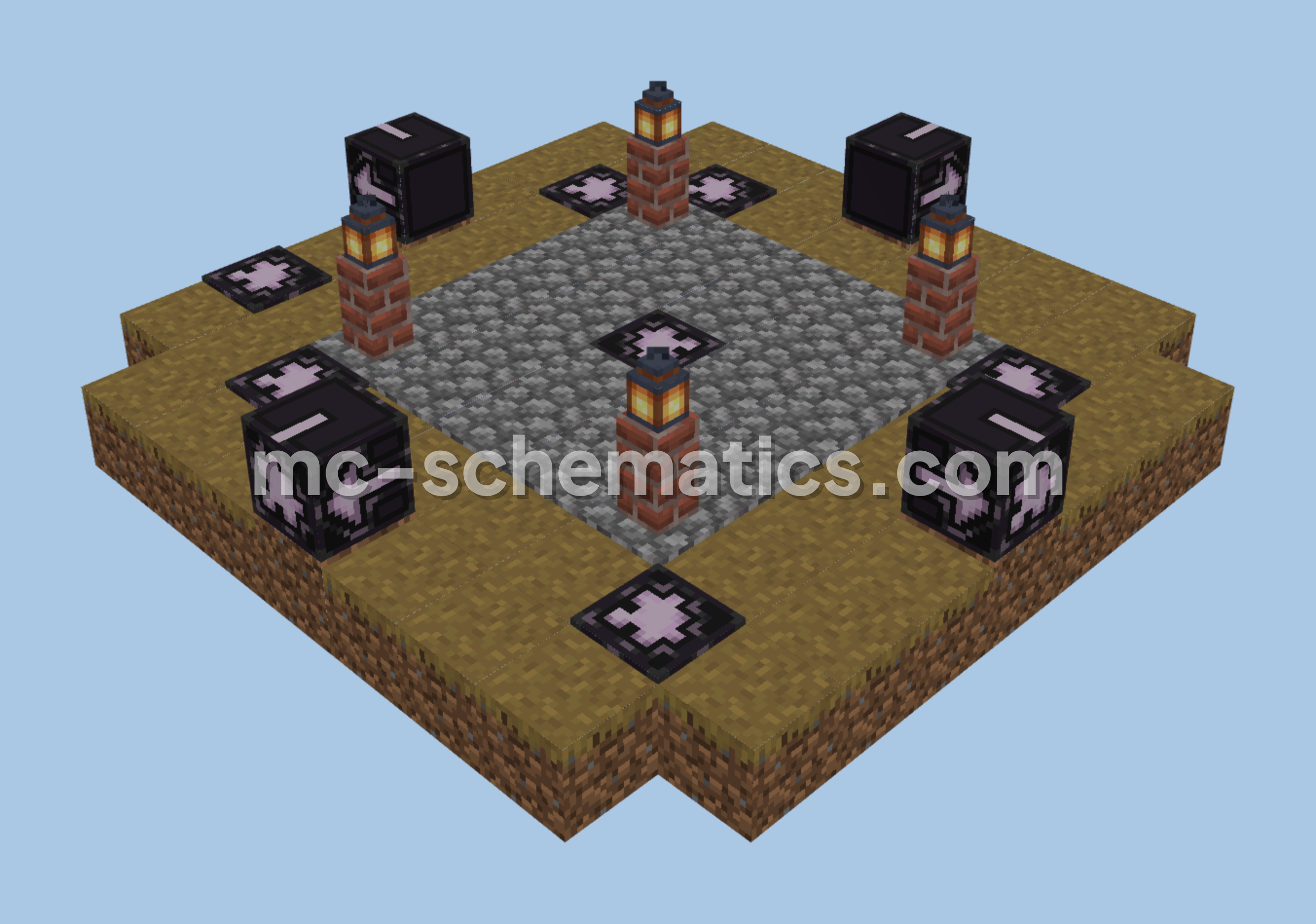 Plains Style Fountain Minecraft schematic preview