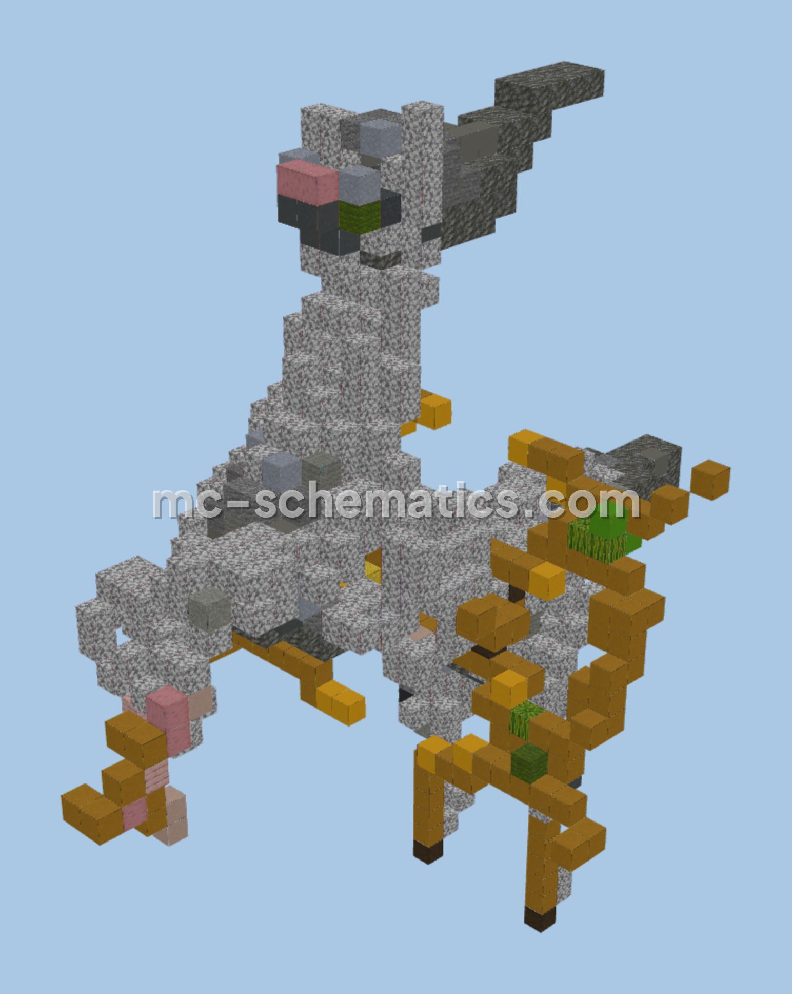 Pokemon Arceus Statue Minecraft schematic preview