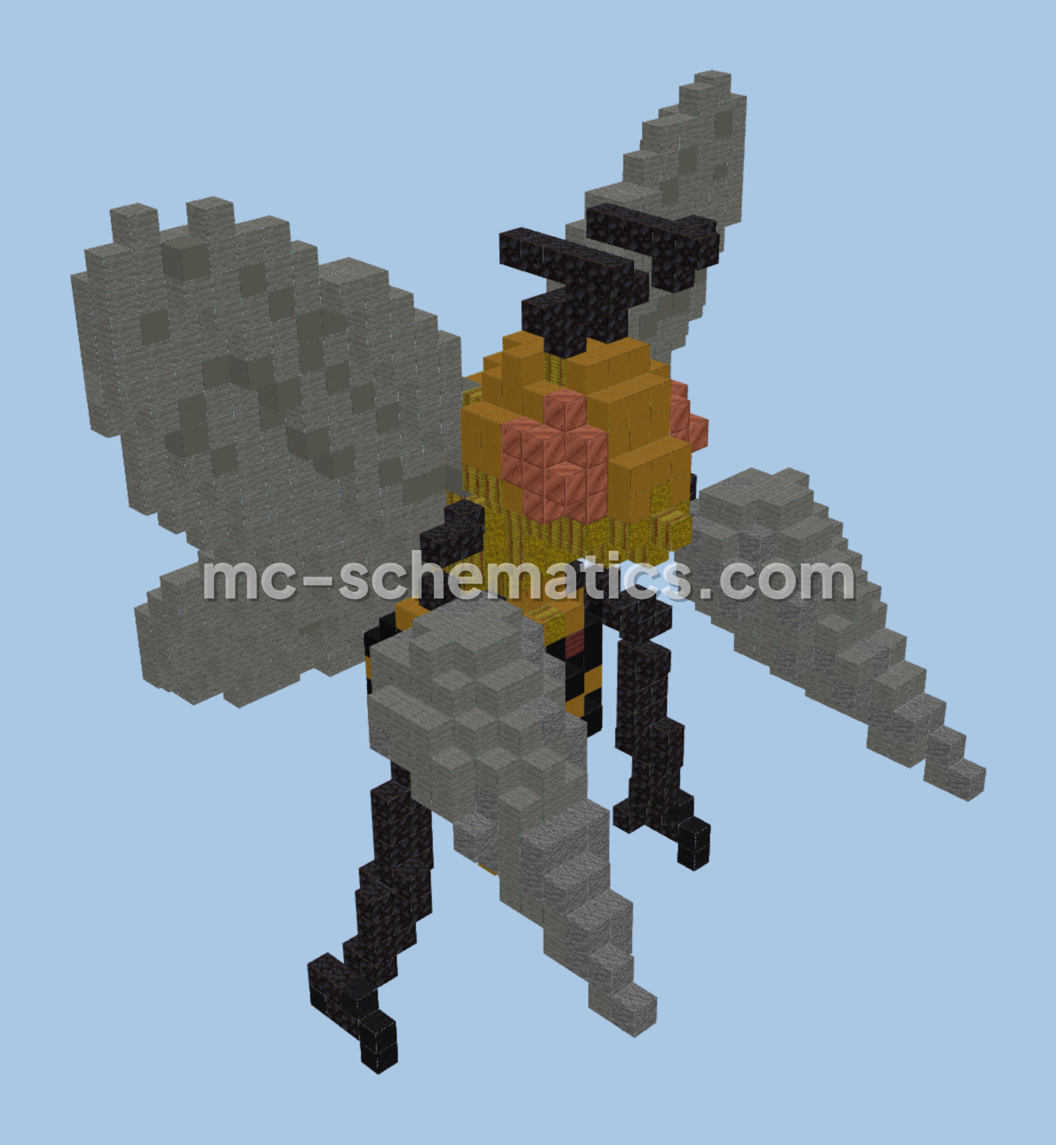 Pokemon Beedrill Organic Structure Minecraft schematic preview