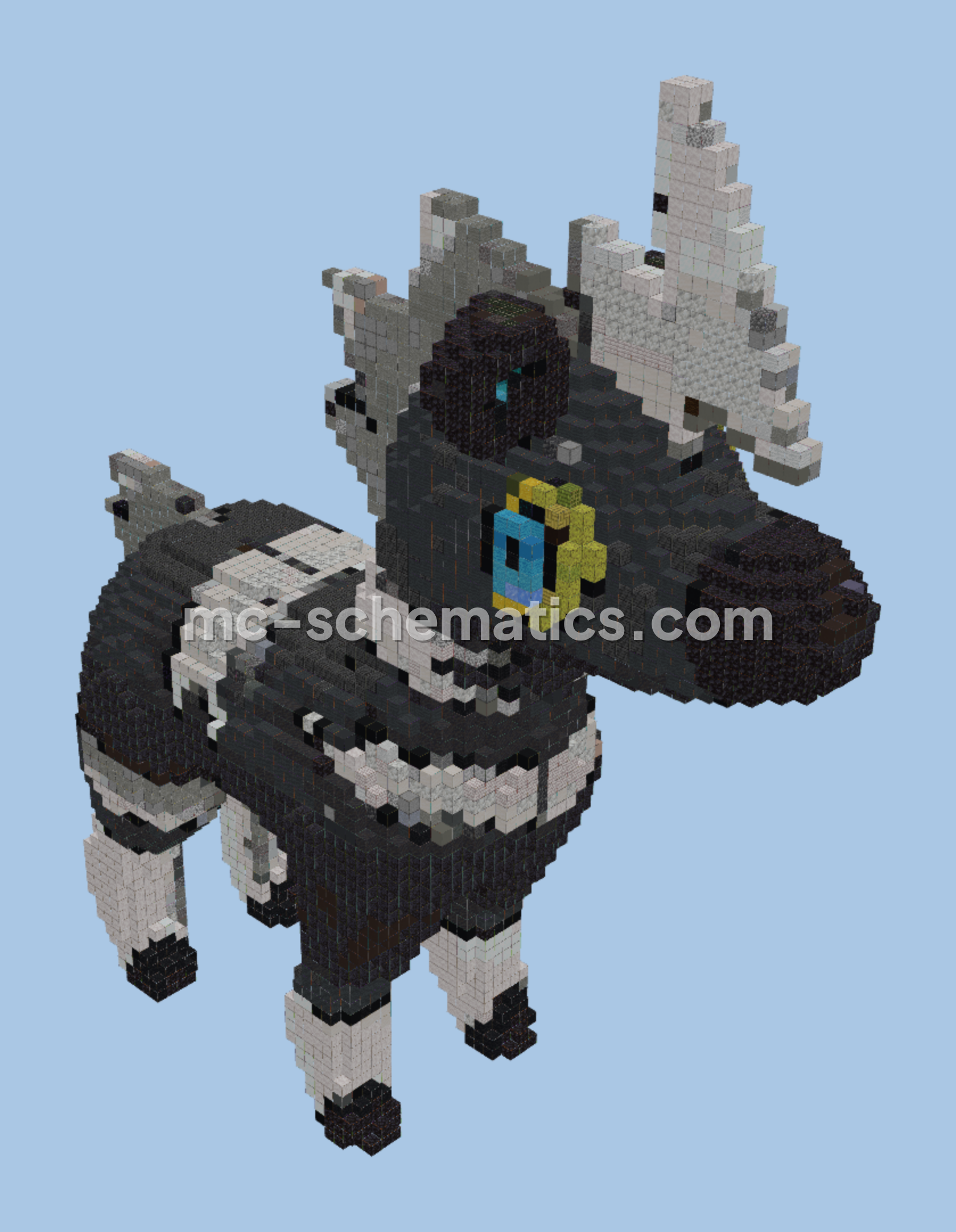 Pokemon Blitzle Structure Minecraft schematic preview