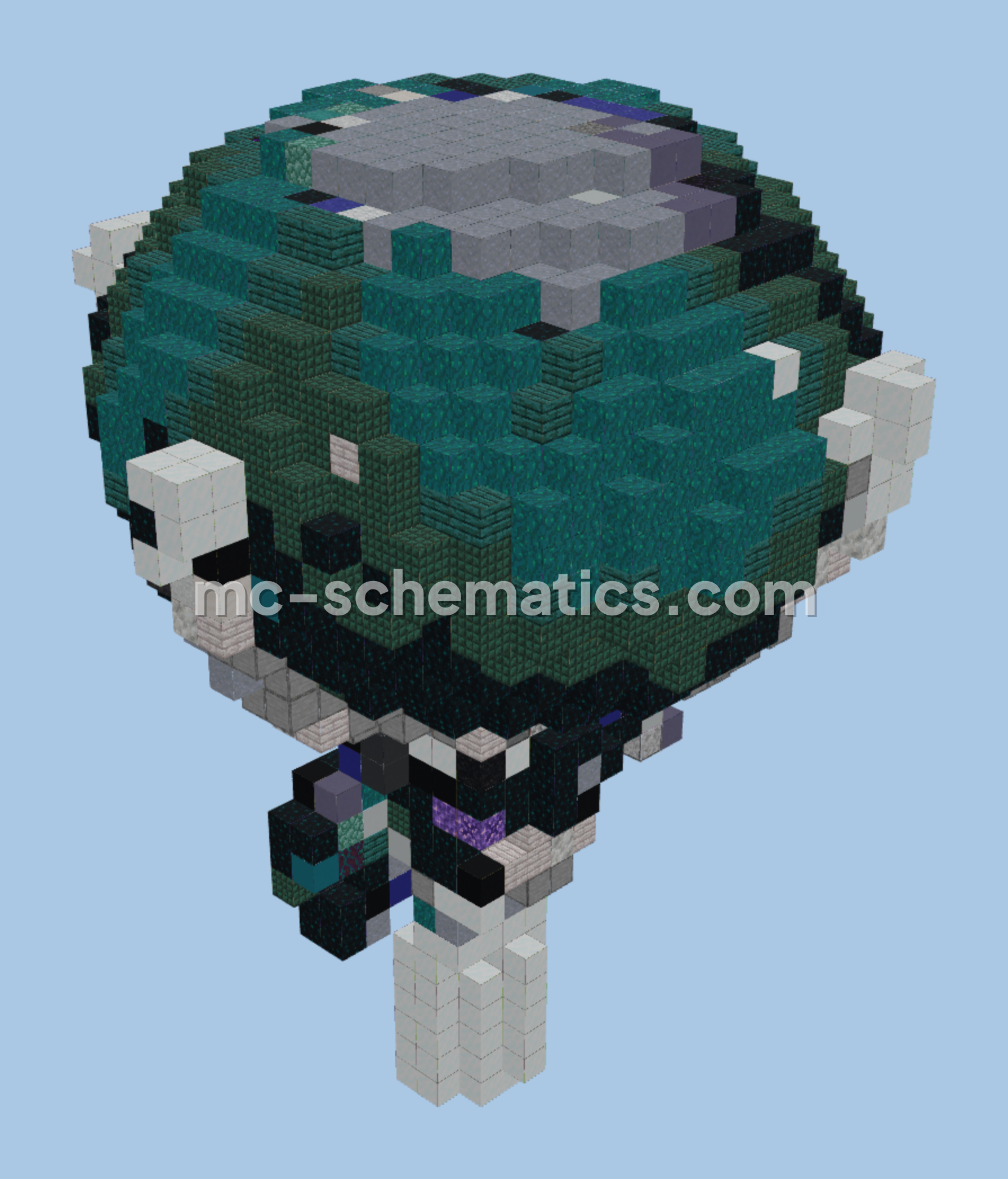 Pokemon Calyrex Statue Minecraft schematic preview