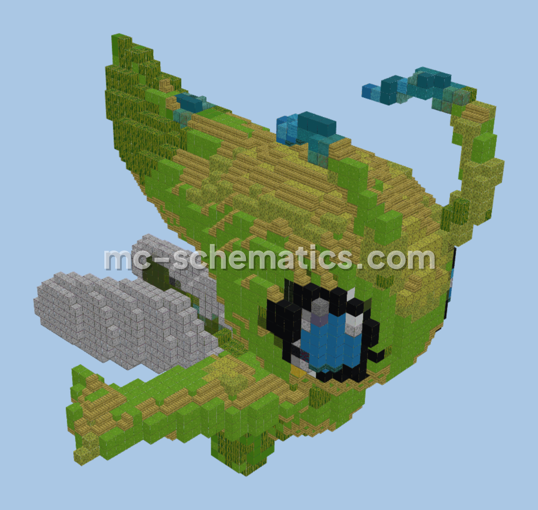 Pokemon Celebi Statue Minecraft schematic