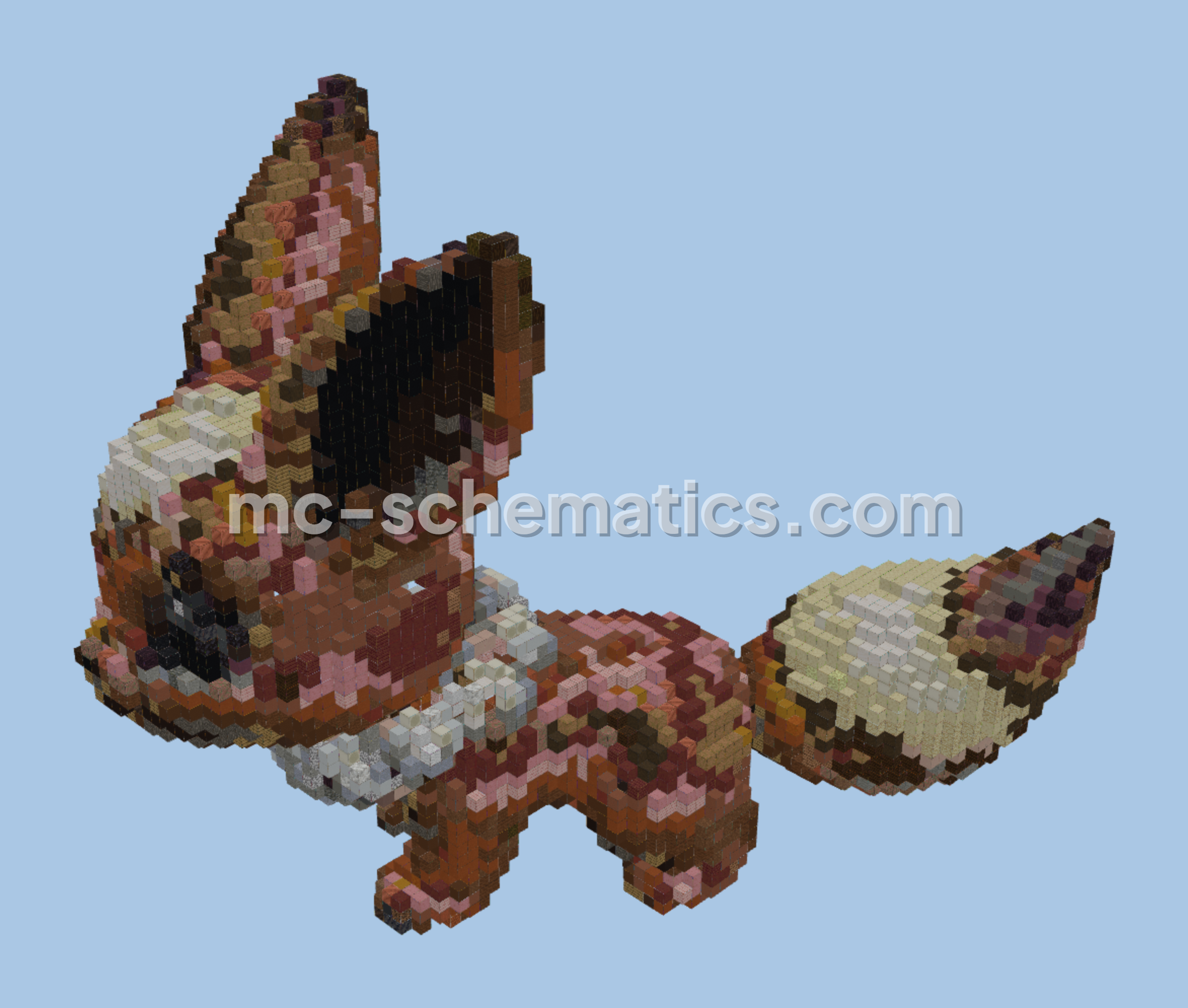 Pokemon Eevee Statue Minecraft schematic preview