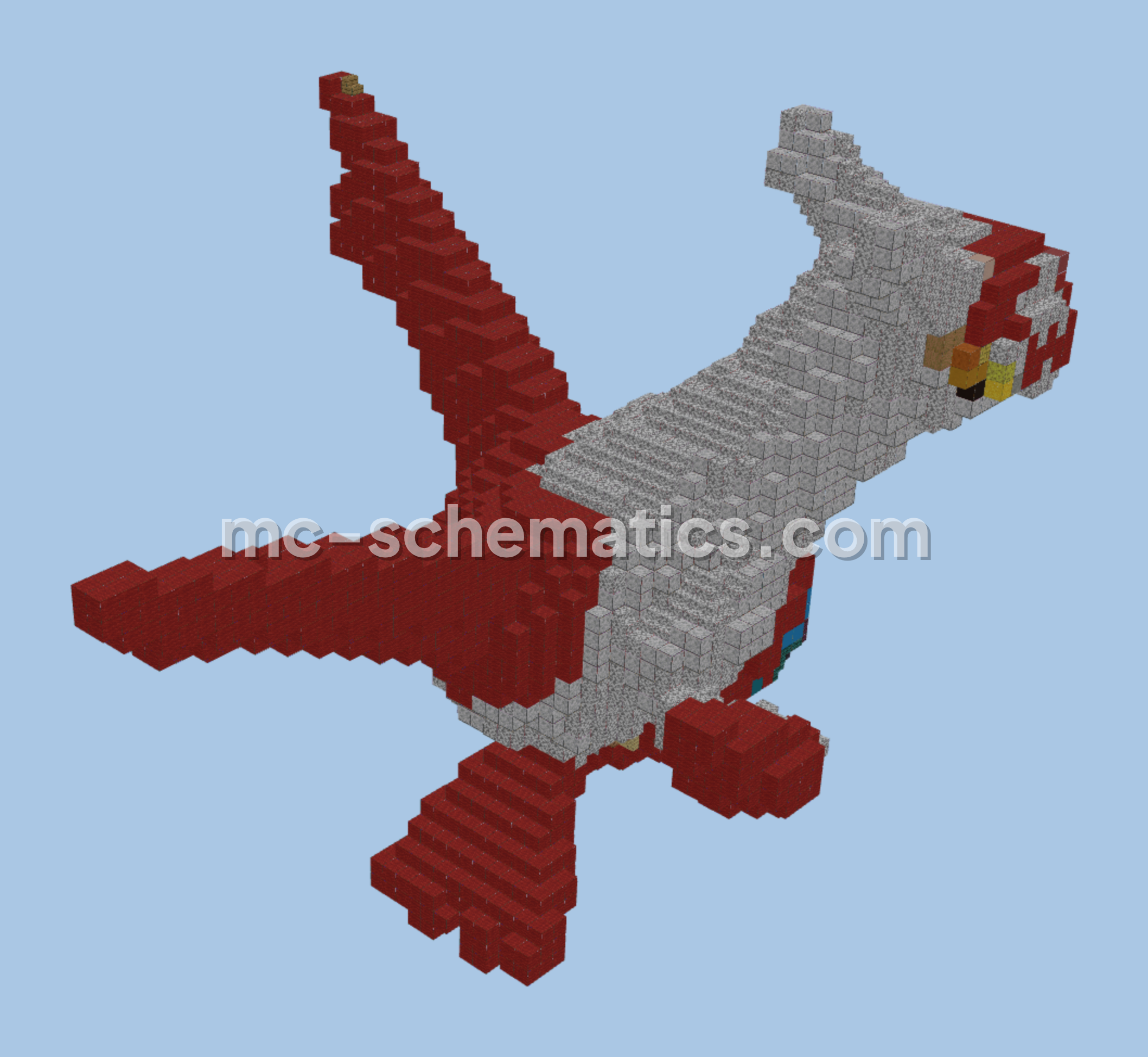 Pokemon Latias Sculpture Minecraft schematic