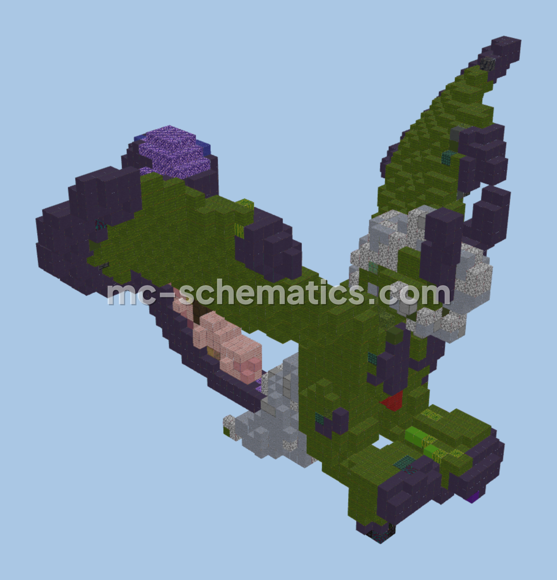 Pokemon Tornadus Therian Statue Minecraft schematic preview