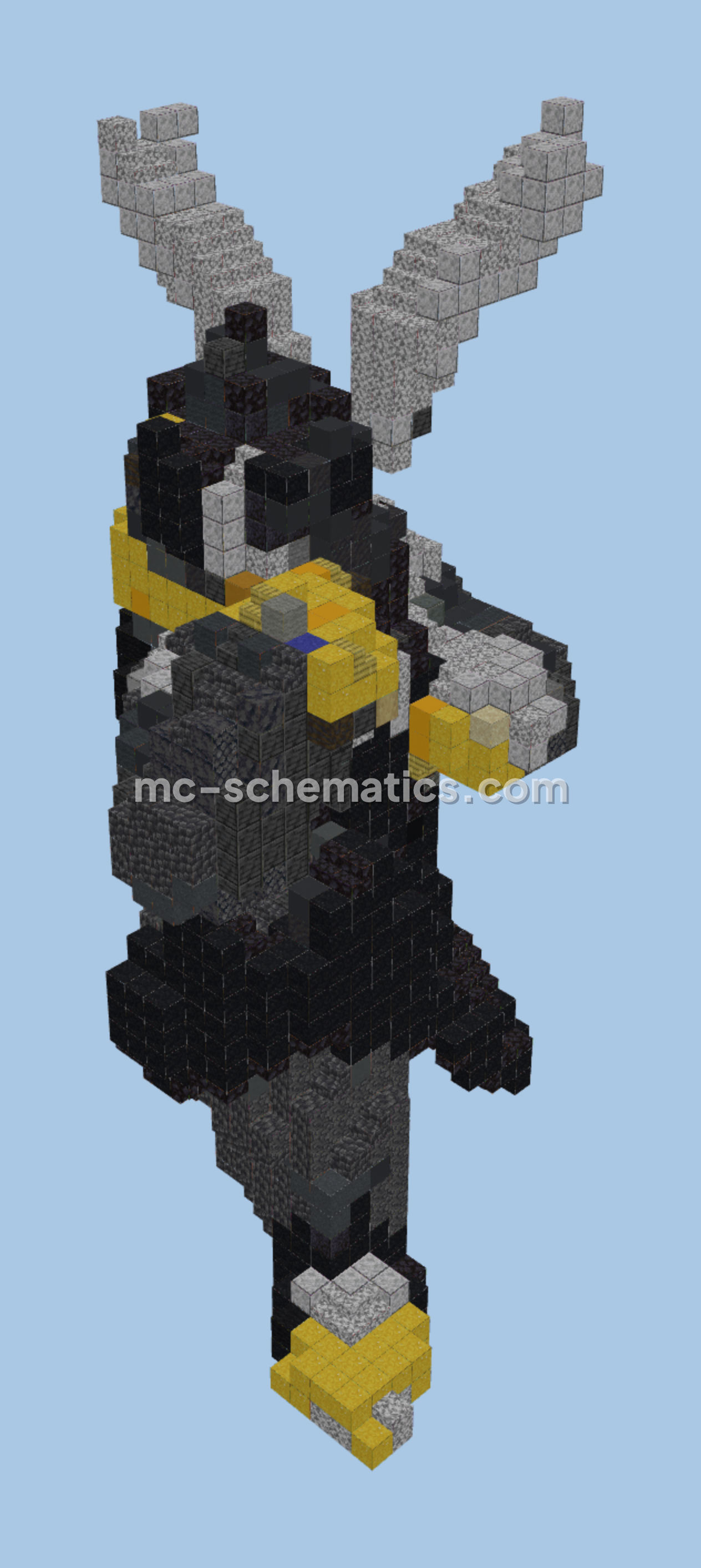 Pokemon Urshifu Single Strike Build Minecraft schematic