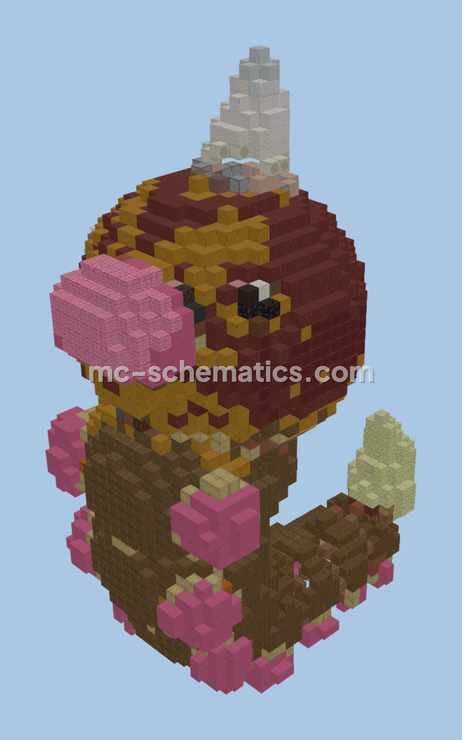 Pokemon Weedle Statue Minecraft schematic preview