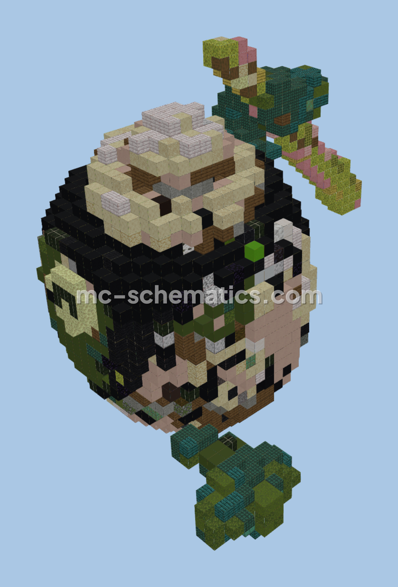 Poltchageist Pokemon Structure Minecraft schematic preview