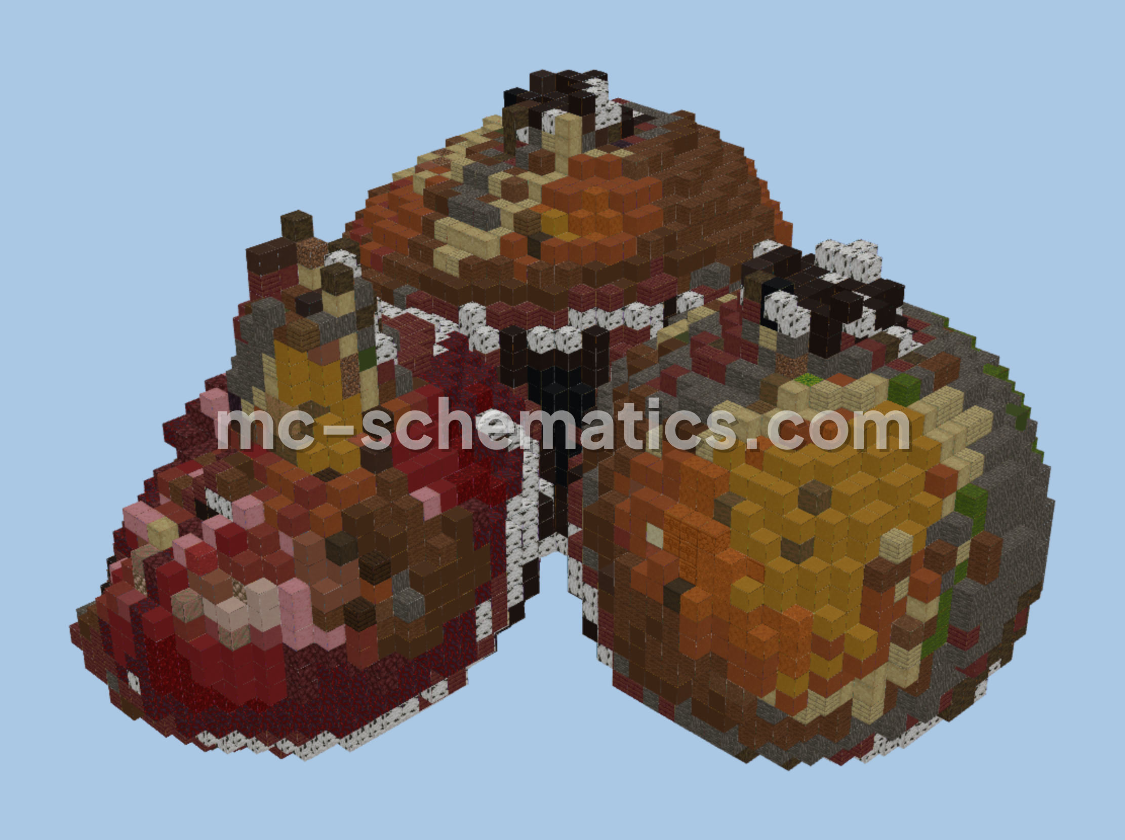 Pomegranate Structure Minecraft schematic preview