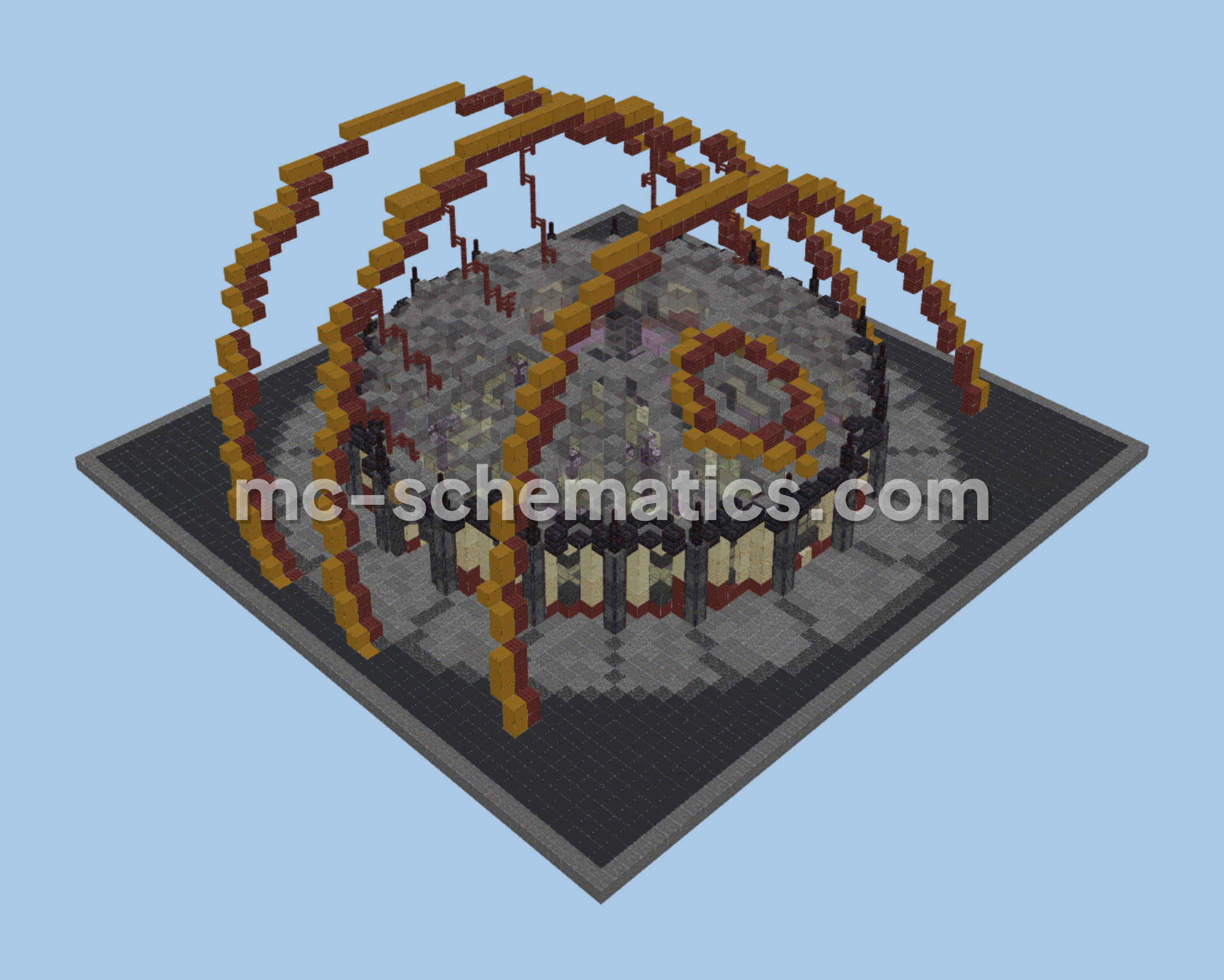 Psychic Pokemon Gym Minecraft Build Minecraft schematic preview
