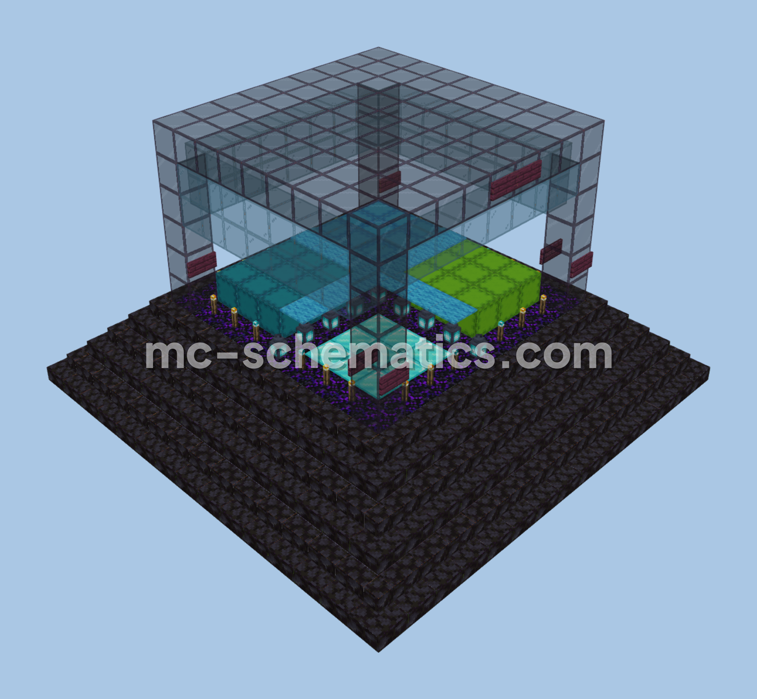 PvP Preparation Station Minecraft schematic preview