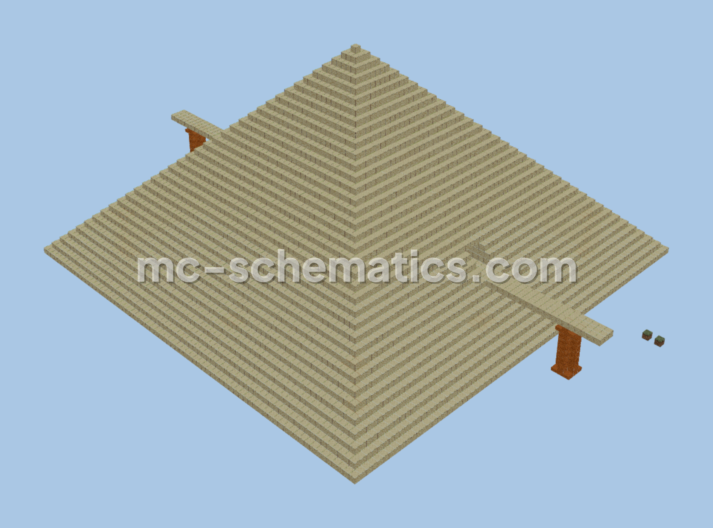 Desert Pyramid Under Development Preview Minecraft schematic preview