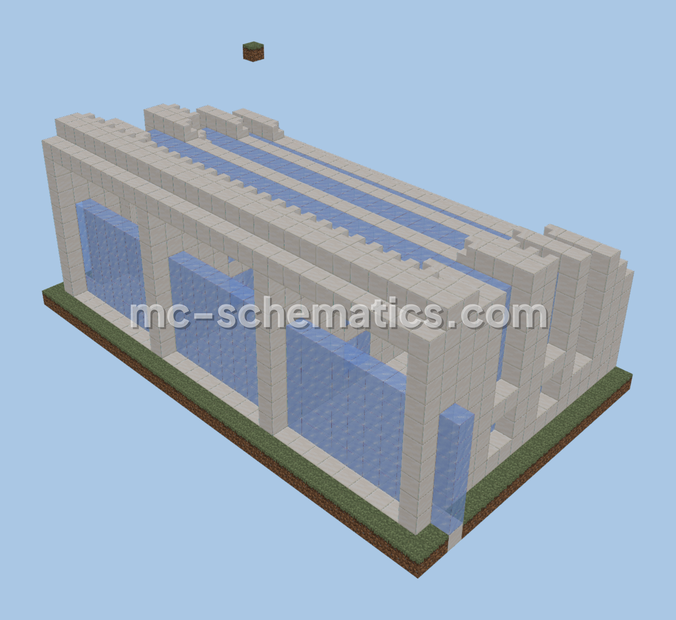 Quartz Garage Minecraft schematic preview