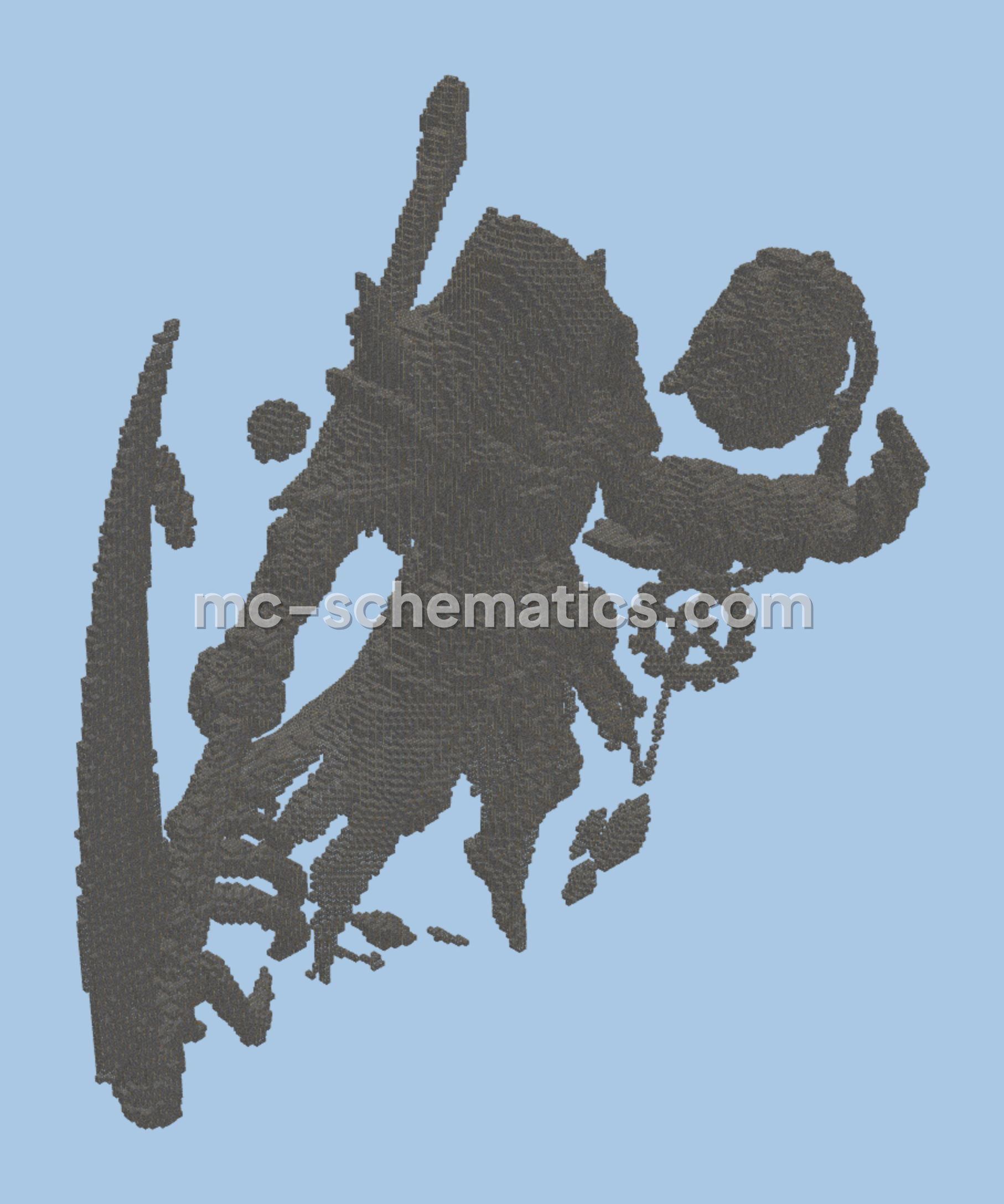 Reaper Tools Statue Minecraft Build Minecraft schematic preview