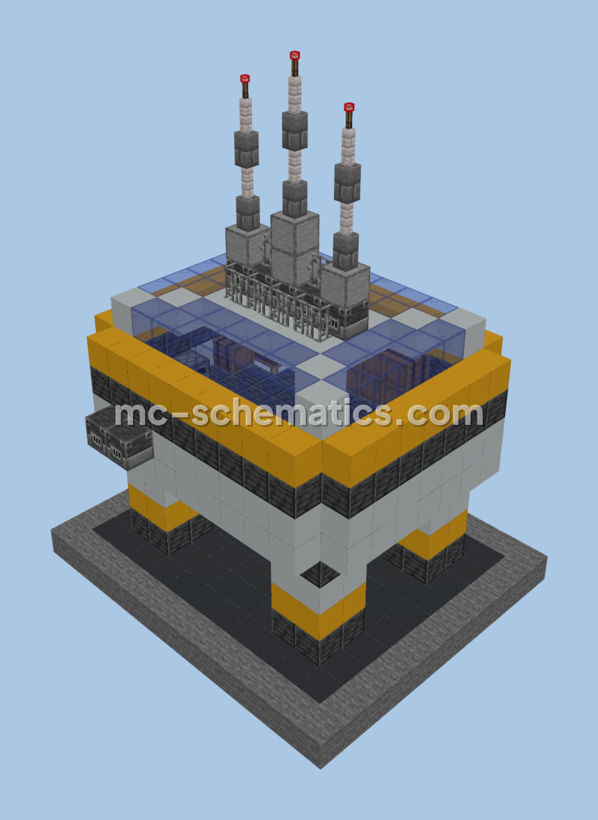 Rectangular Subnautica House Minecraft schematic preview
