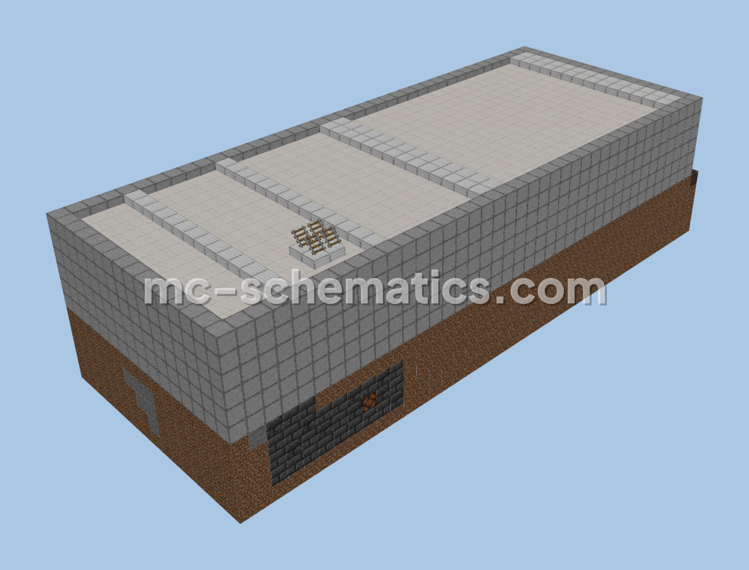 Red Wheelbarrow BBQ Grill House Minecraft schematic preview
