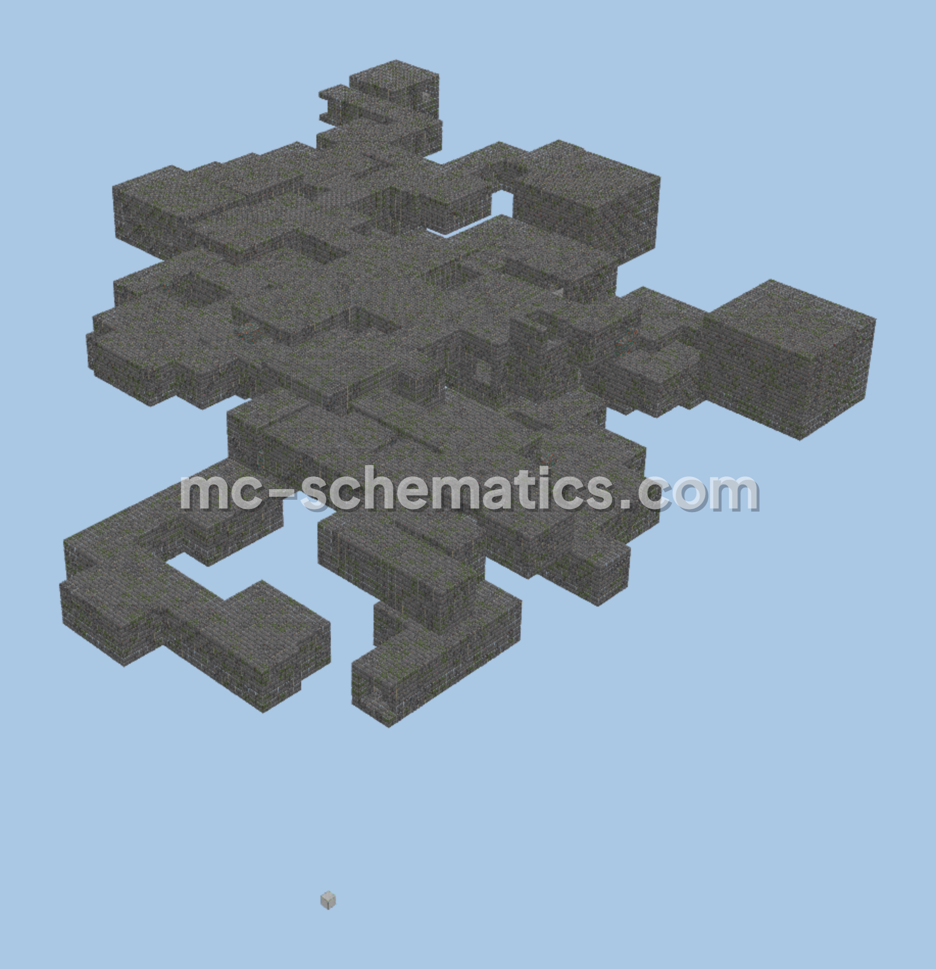 Repaired Stronghold With Libraries Minecraft schematic preview
