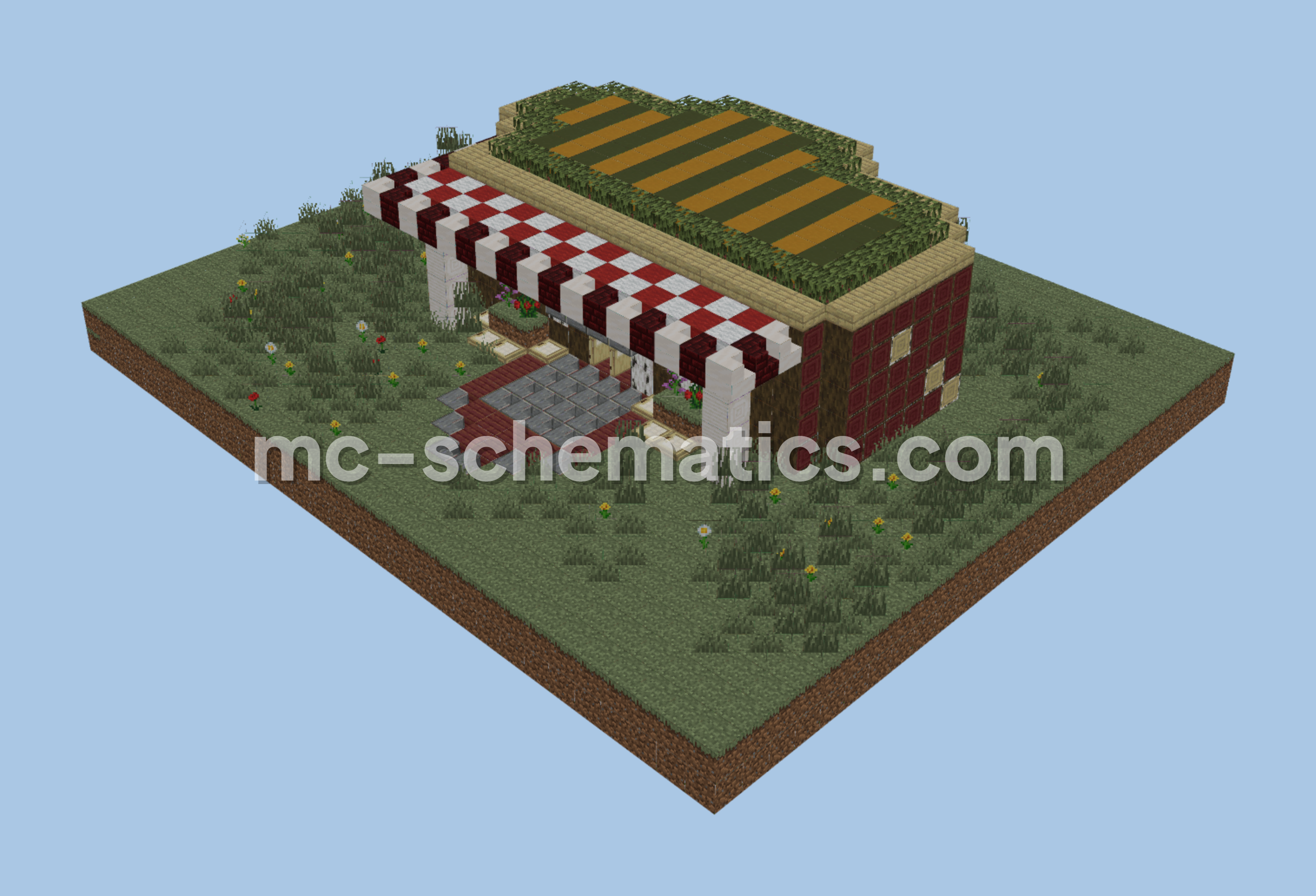 Restaurant Bar Build Minecraft schematic preview