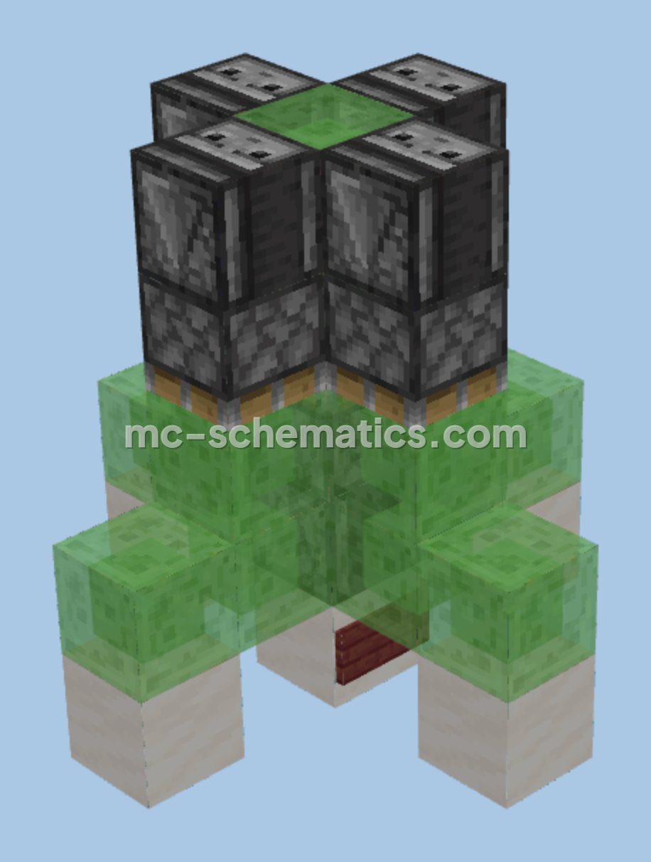 Rocket Ship Minecraft schematic preview