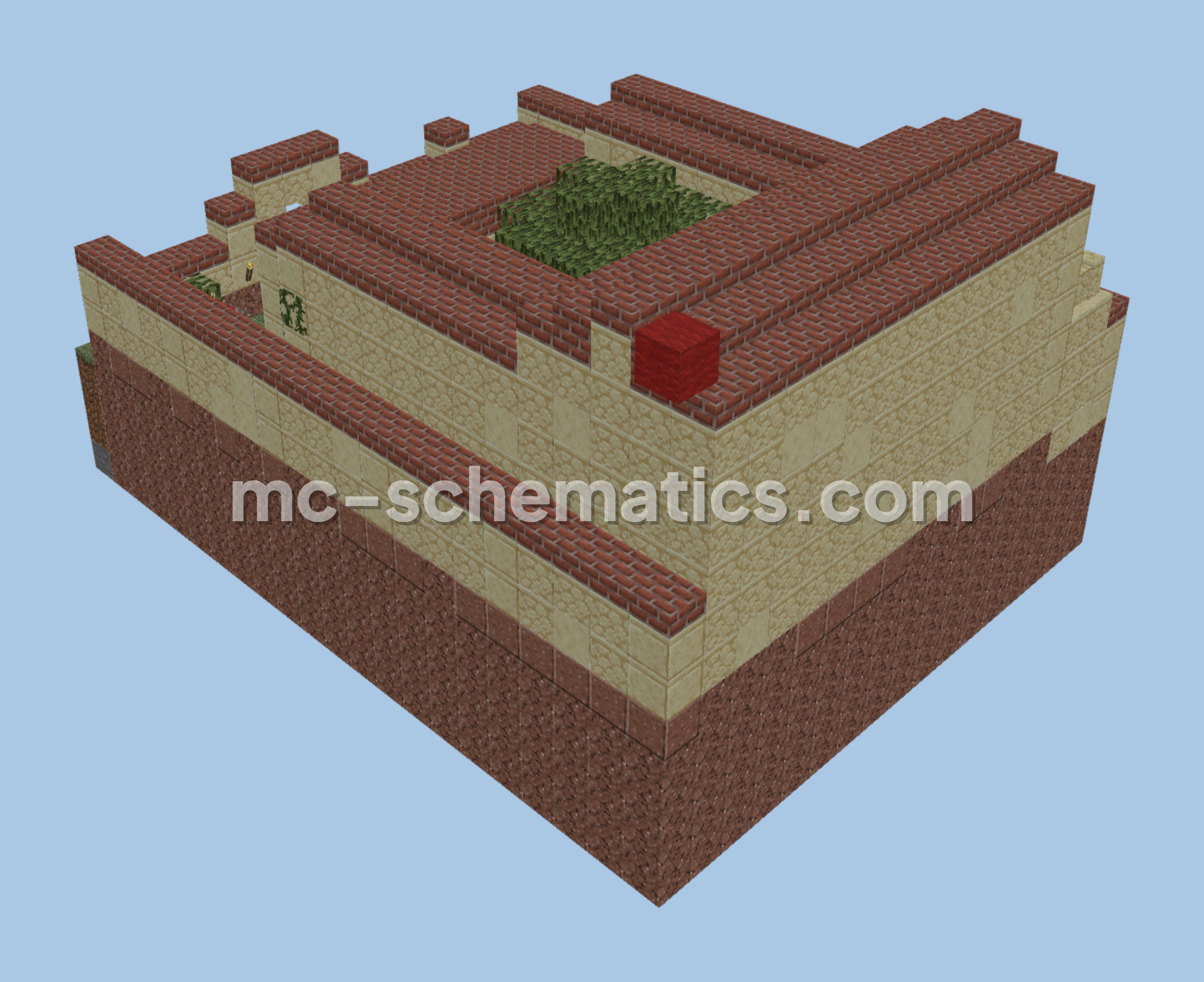 Roman Villa Structure Minecraft schematic preview