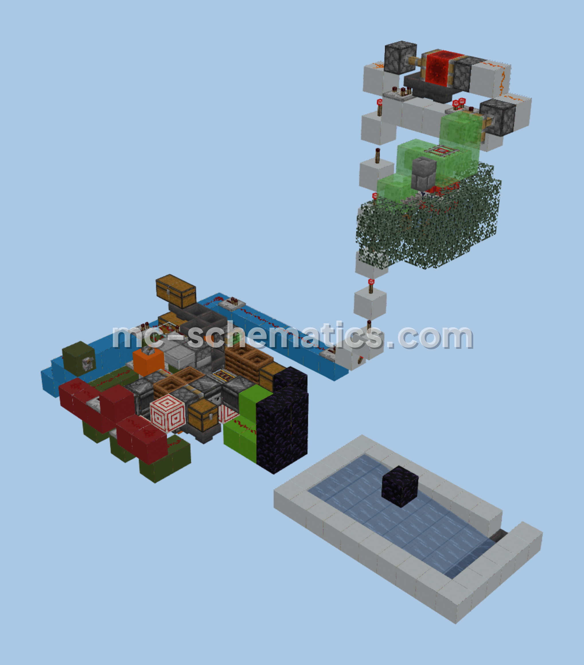 Rooted Dirt Farm Minecraft schematic preview