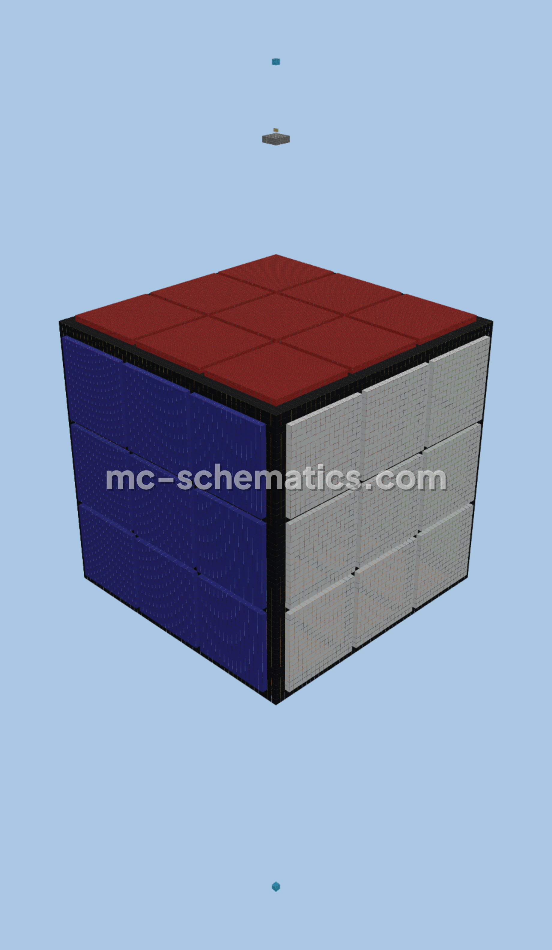 Rubiks Cube Gold Farm Structure Minecraft schematic preview