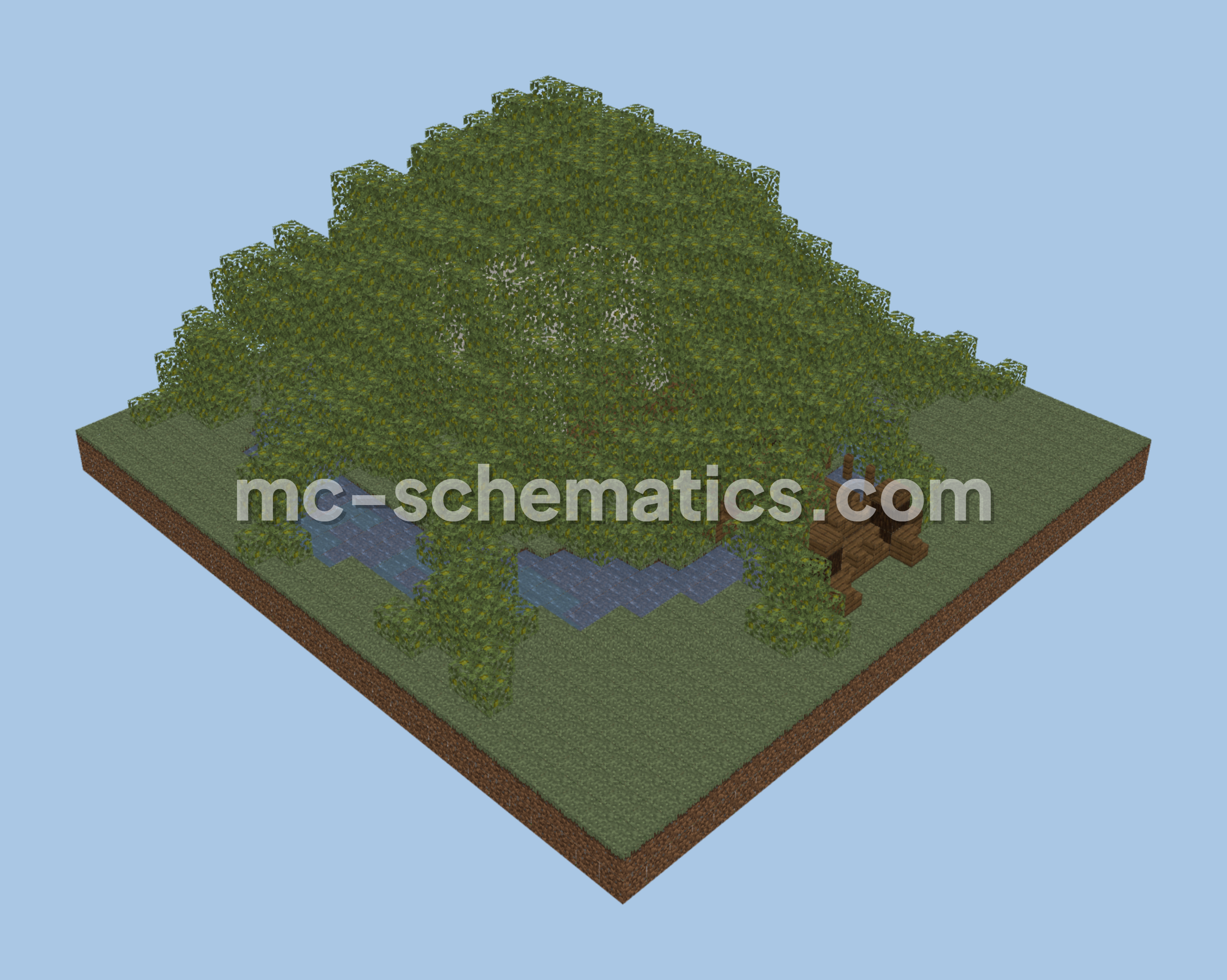 Ruined Leaf Canopy Temple Minecraft schematic preview