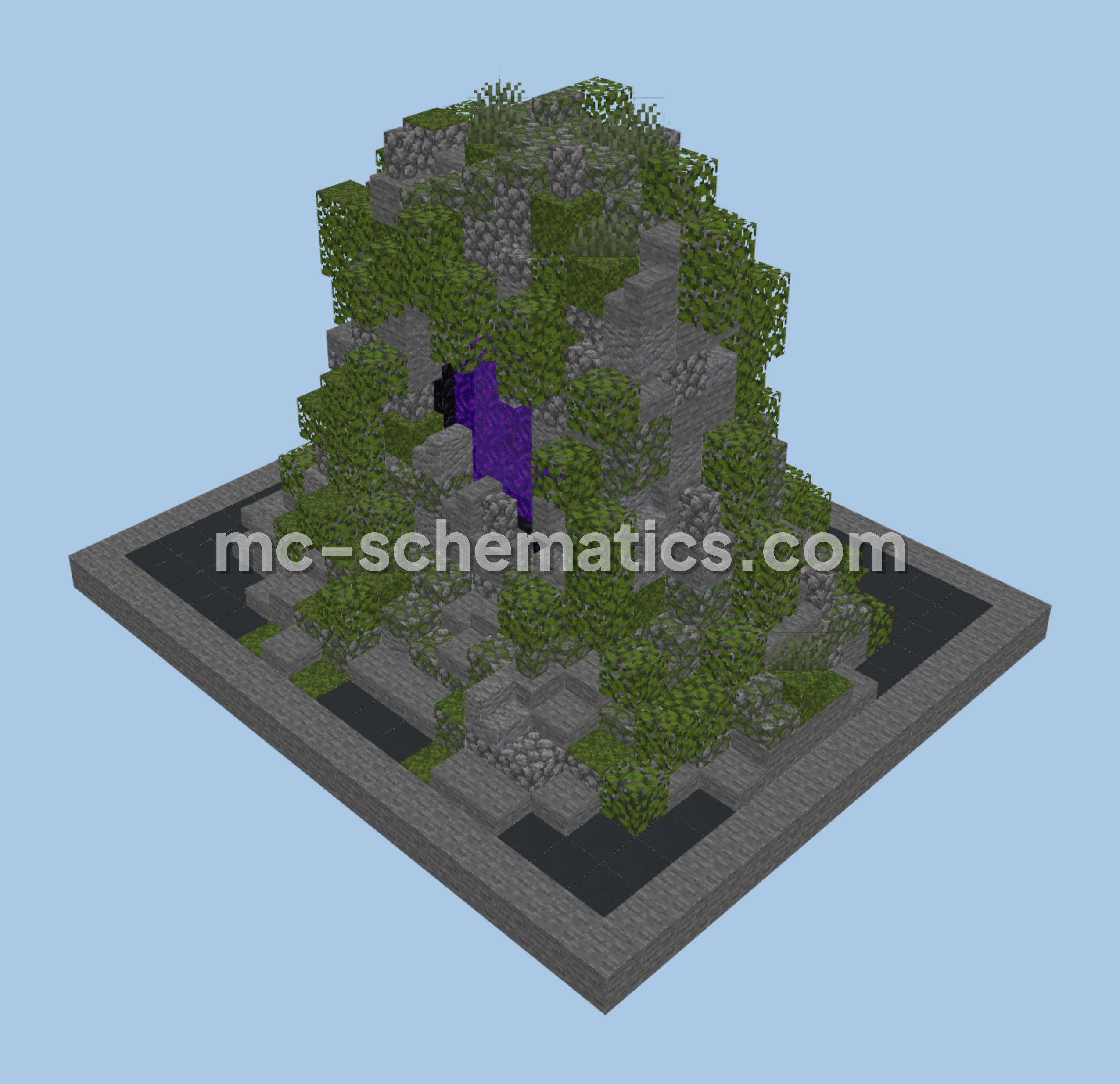 Ruined Nether Portal Minecraft schematic preview