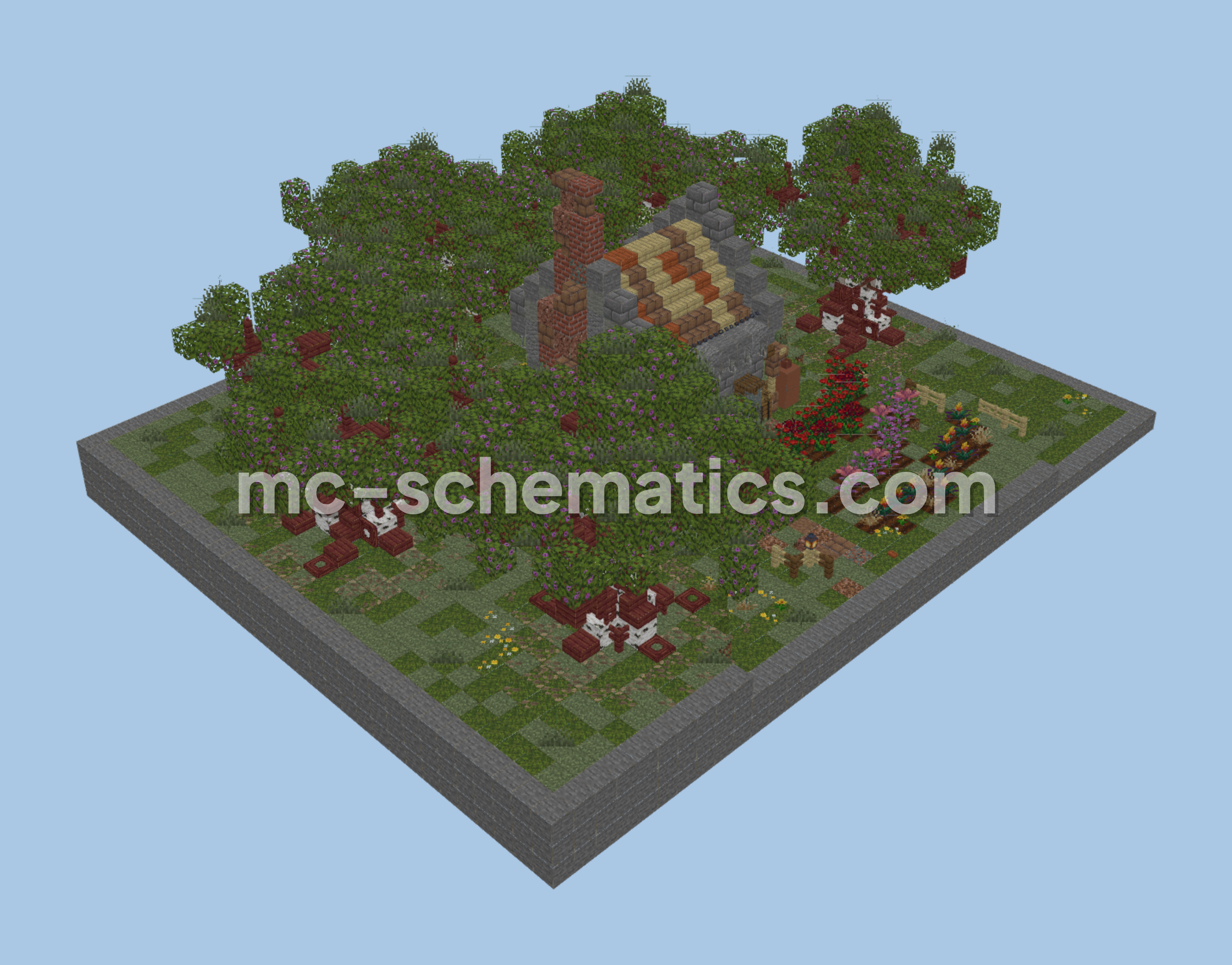 Rustic Country House Minecraft schematic preview