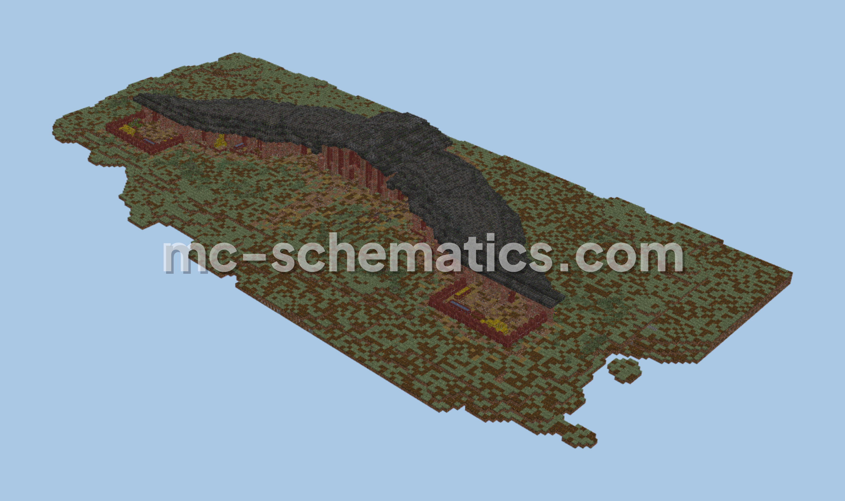 Rustic Horse Ranch House Minecraft schematic preview