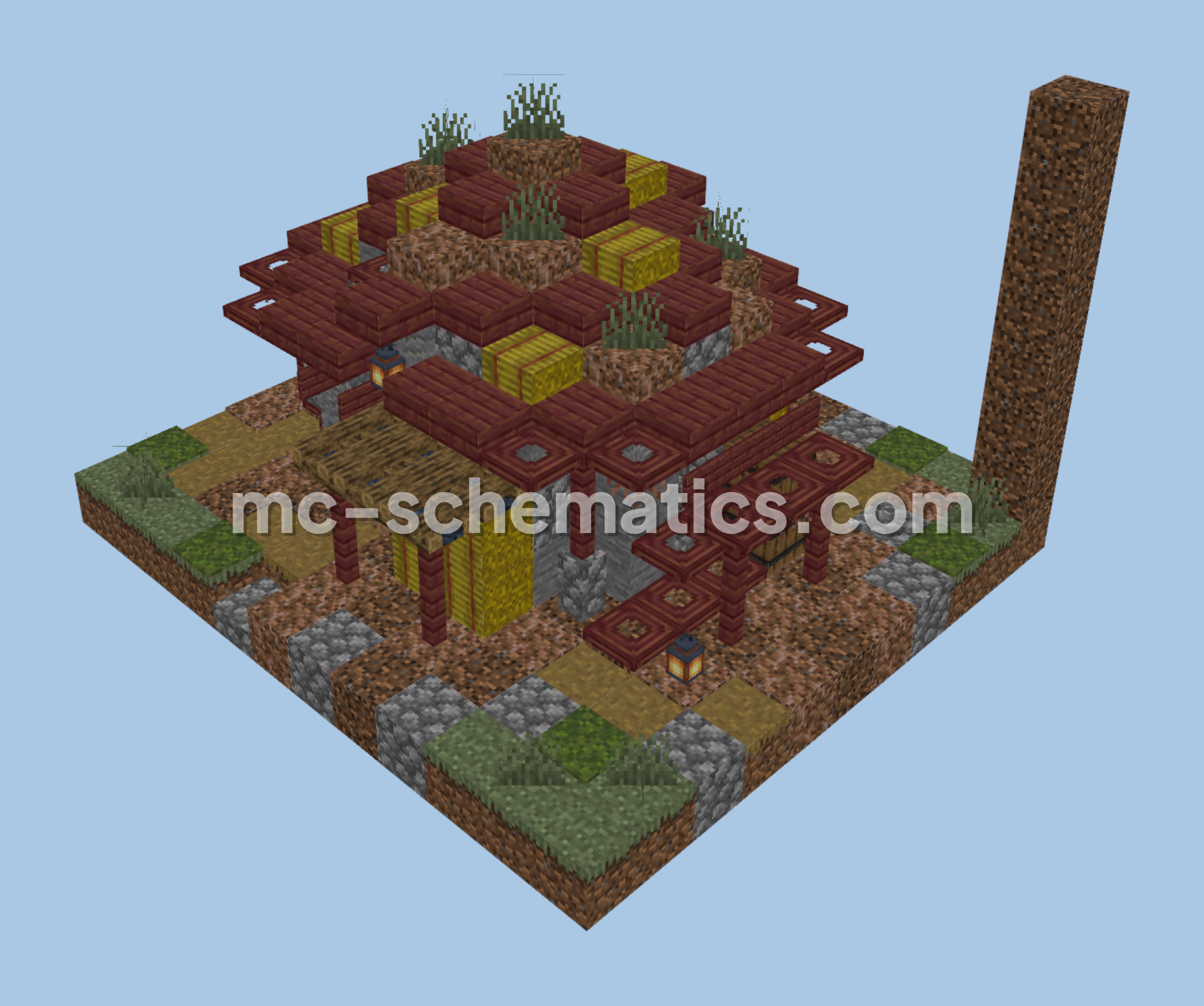 Rustic Hut Dwelling Minecraft schematic preview