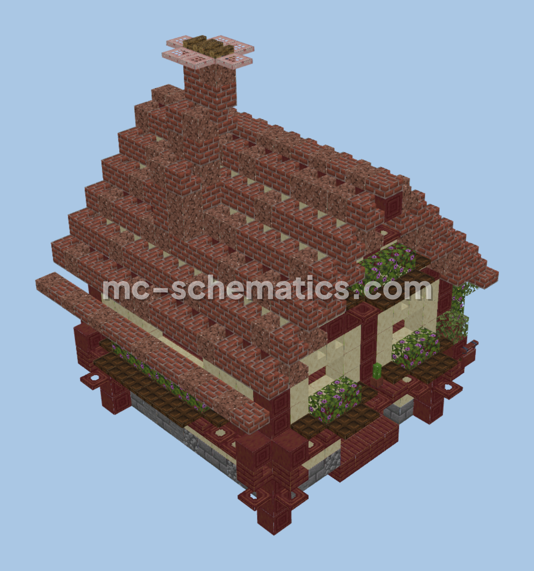 Rustic Medieval Bakery House Minecraft schematic