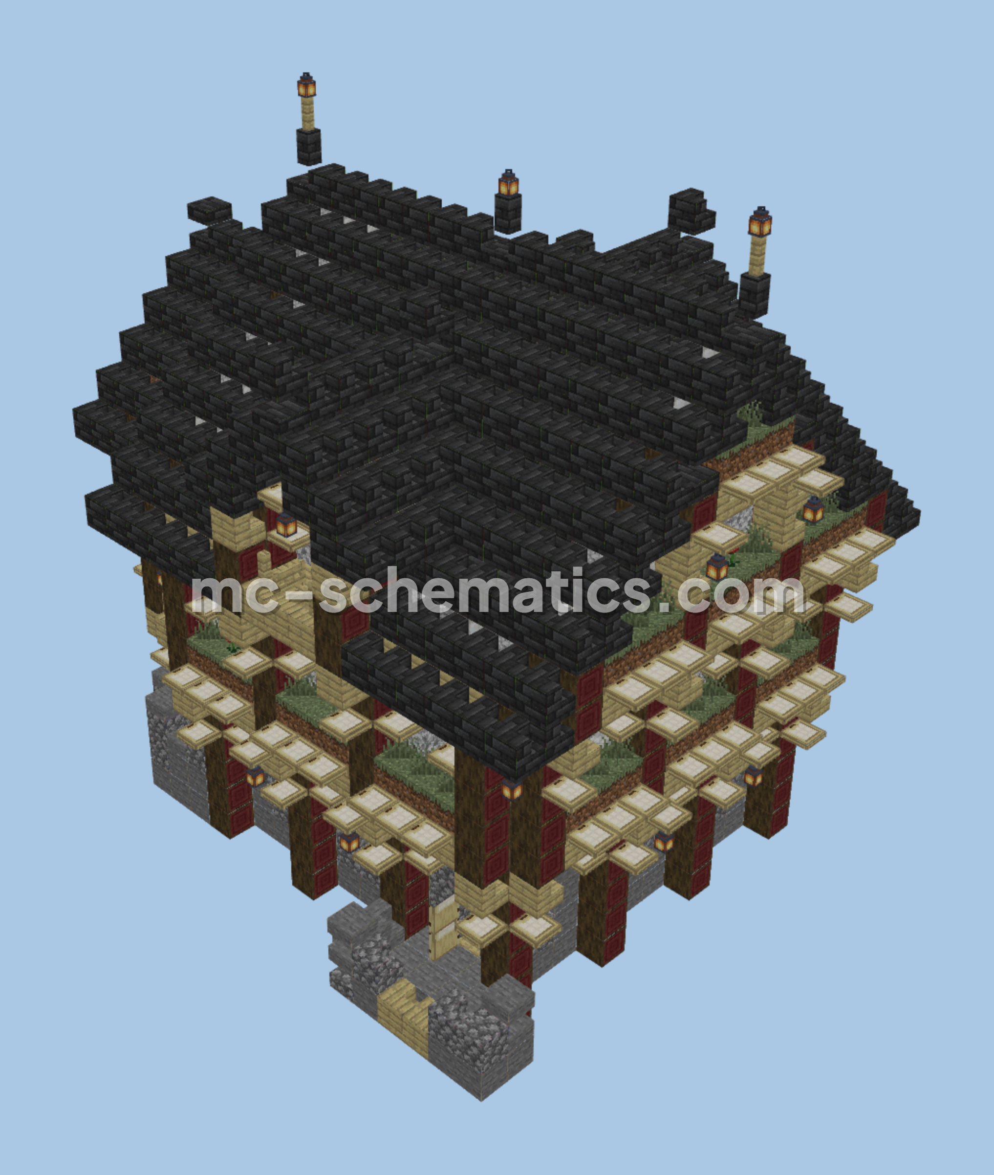 Rustic Medieval Shop Minecraft schematic preview