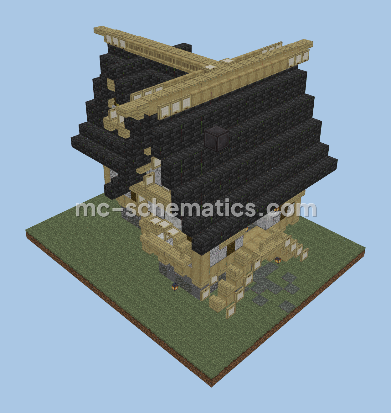 Rustic Medieval Survival House Minecraft schematic