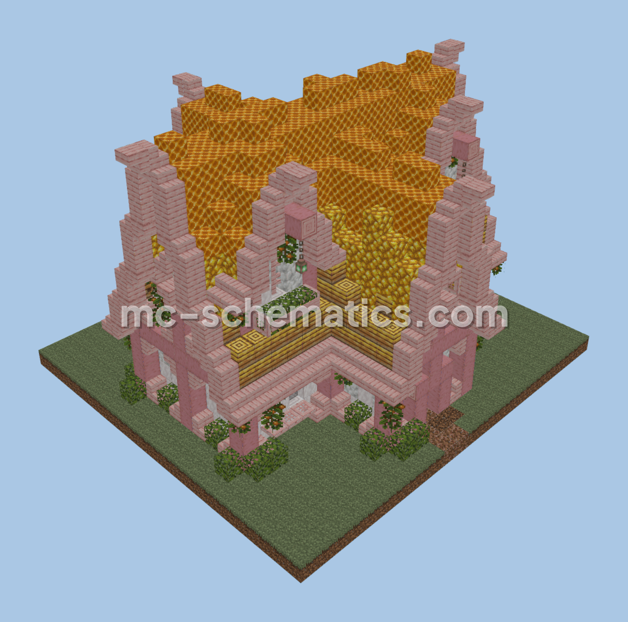 Rustic Northern Mushgrove Cottage Minecraft schematic preview