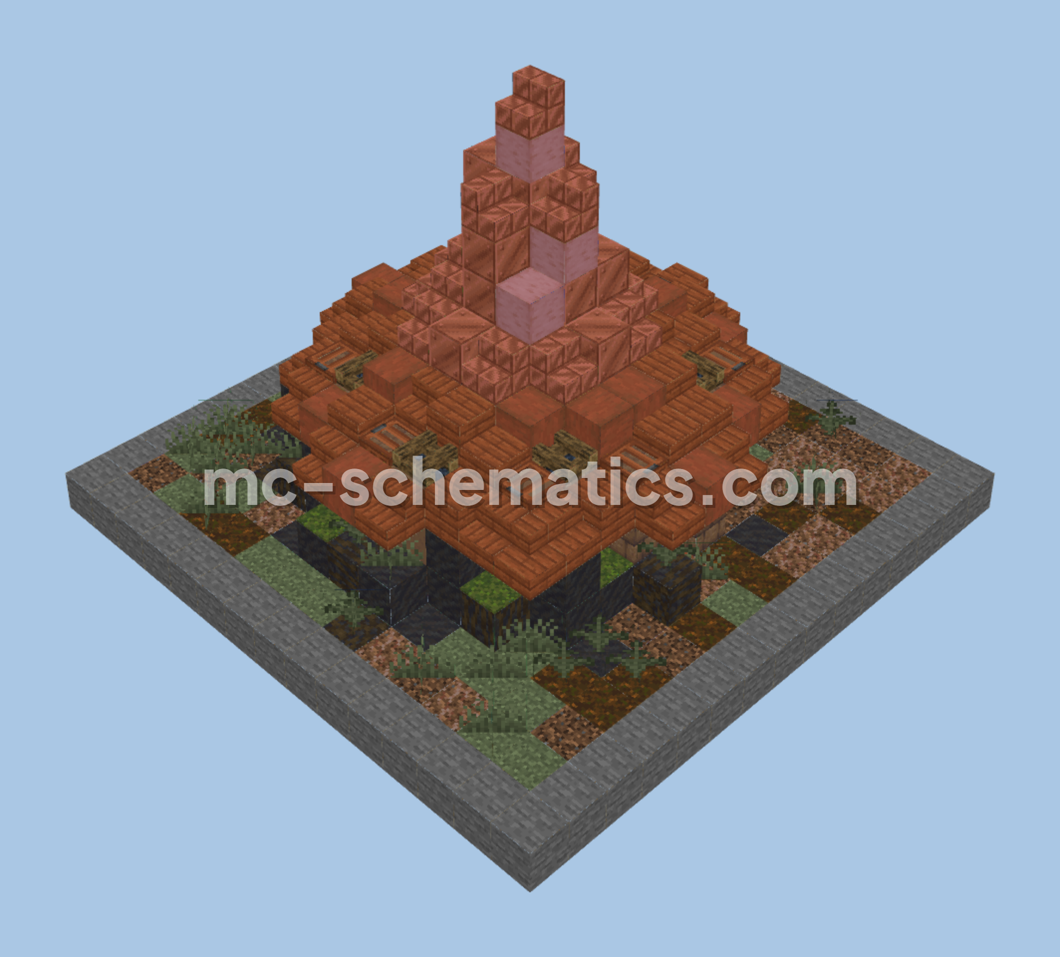 Rustic Rural Hut Minecraft schematic preview