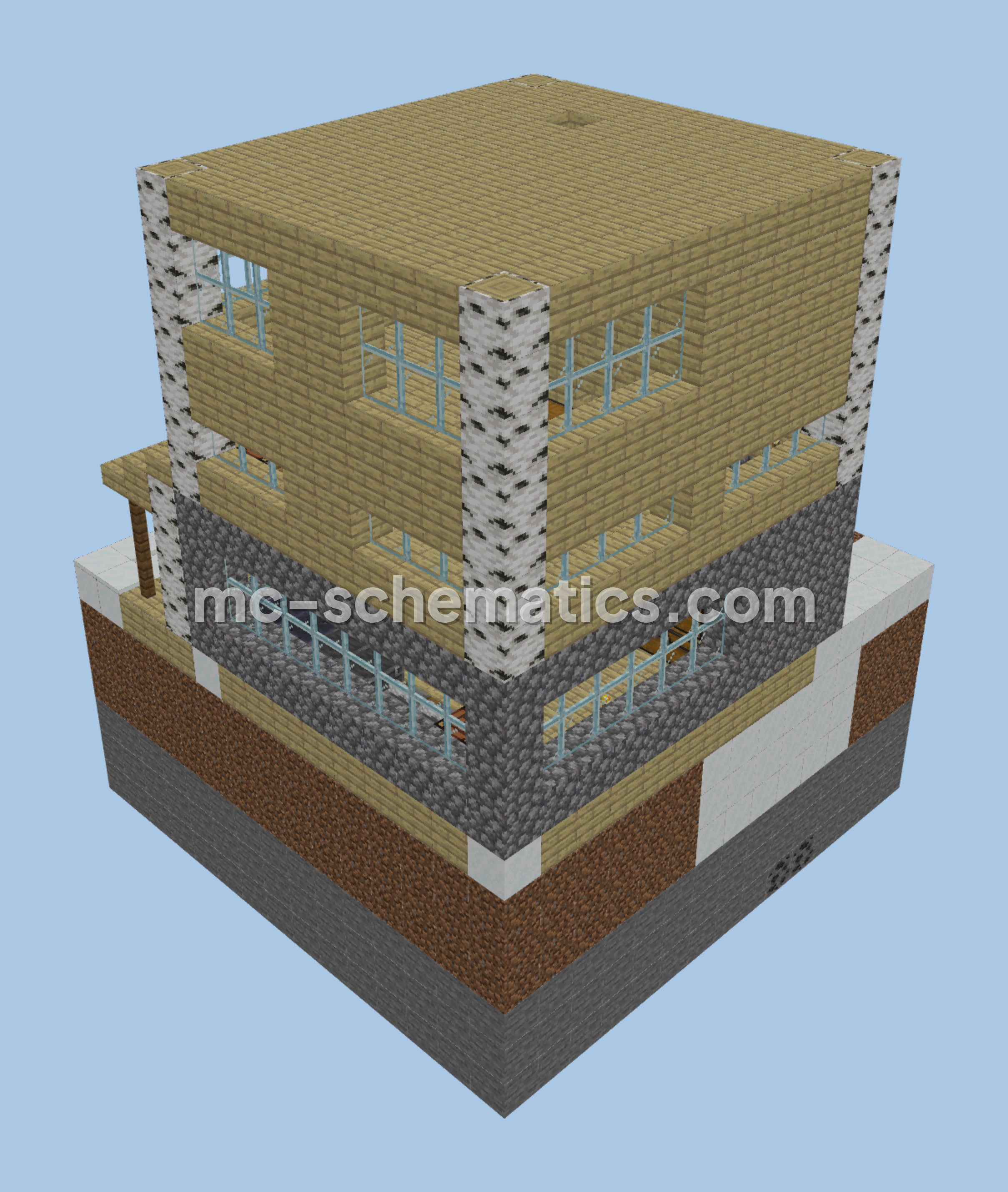 Rustic Smithy House Minecraft schematic preview