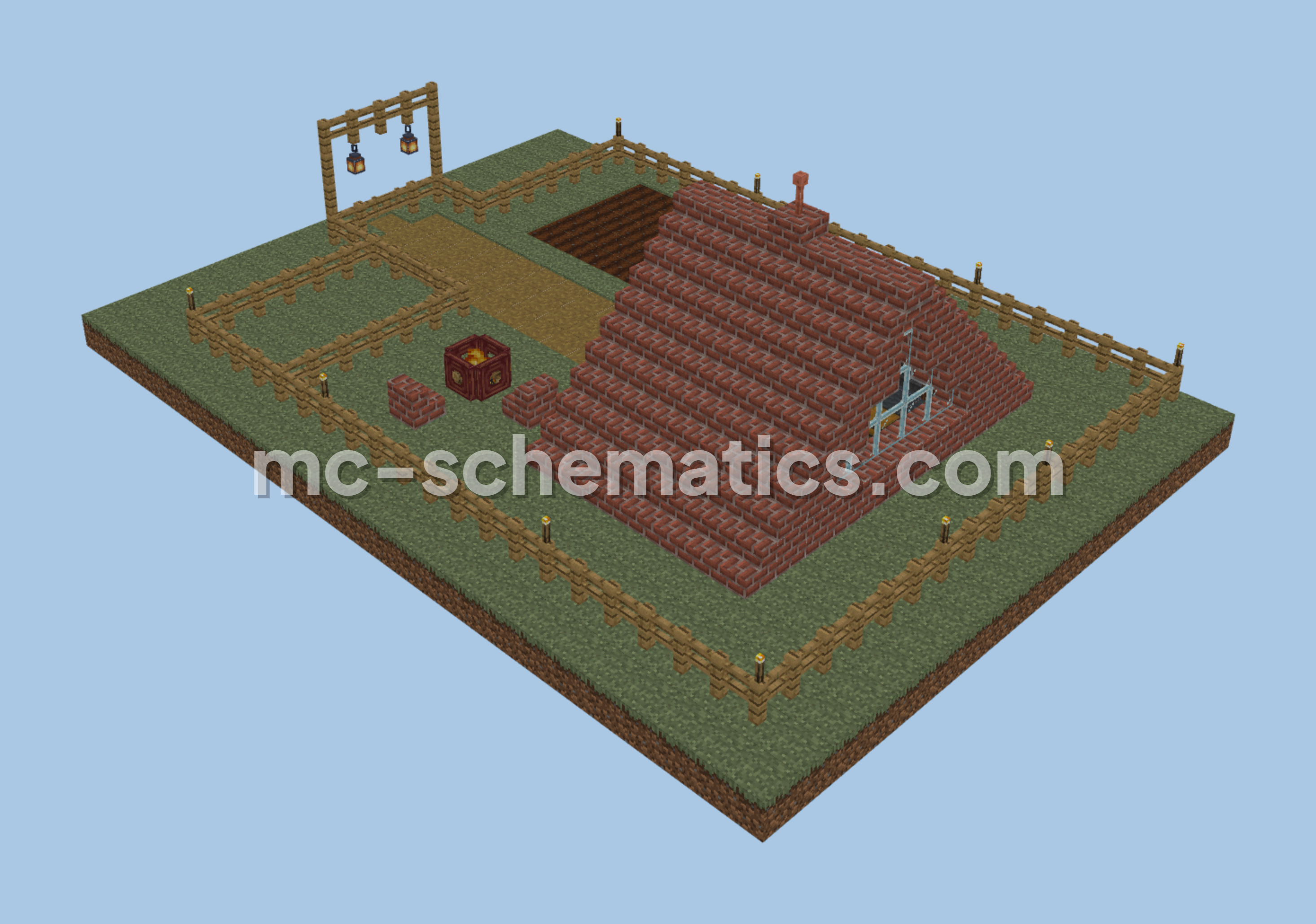 Rustic Survival Camp Minecraft schematic preview