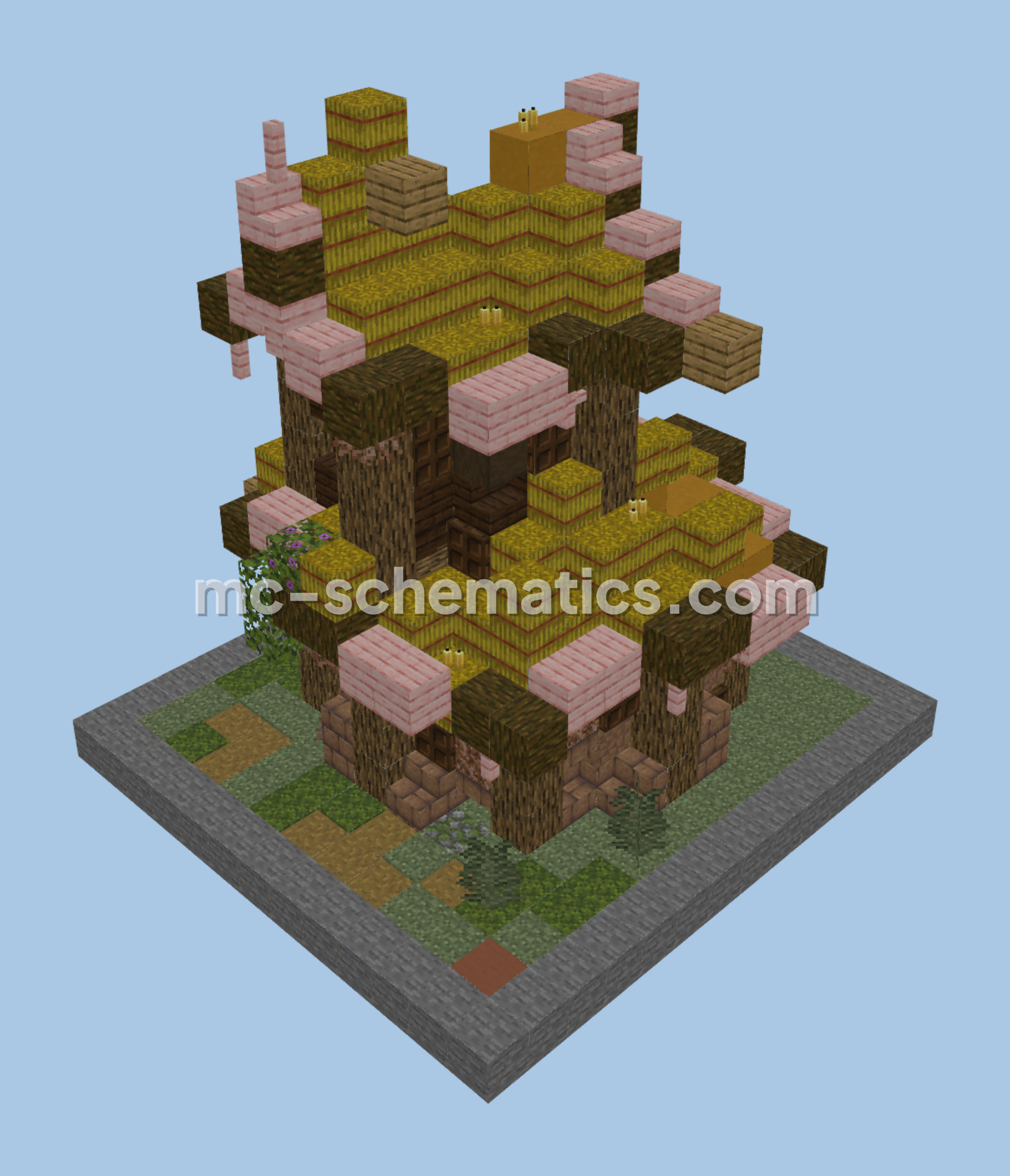 Rustic Swamp House Minecraft schematic preview