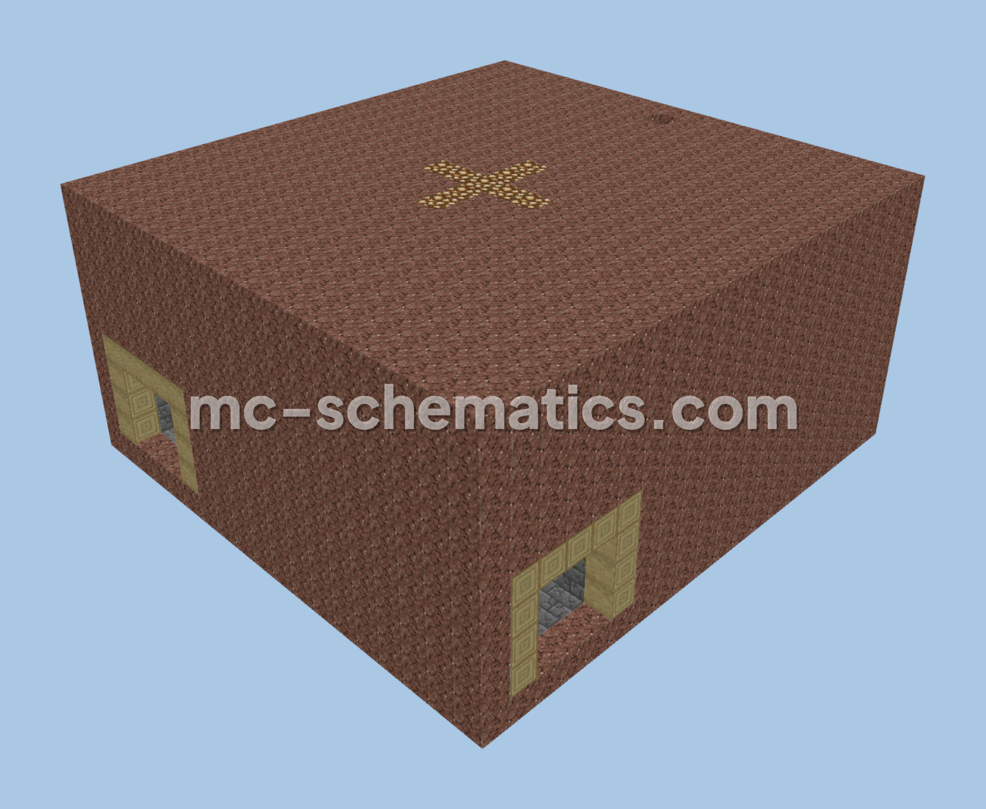Rustic Underground Mining Hub Minecraft schematic preview